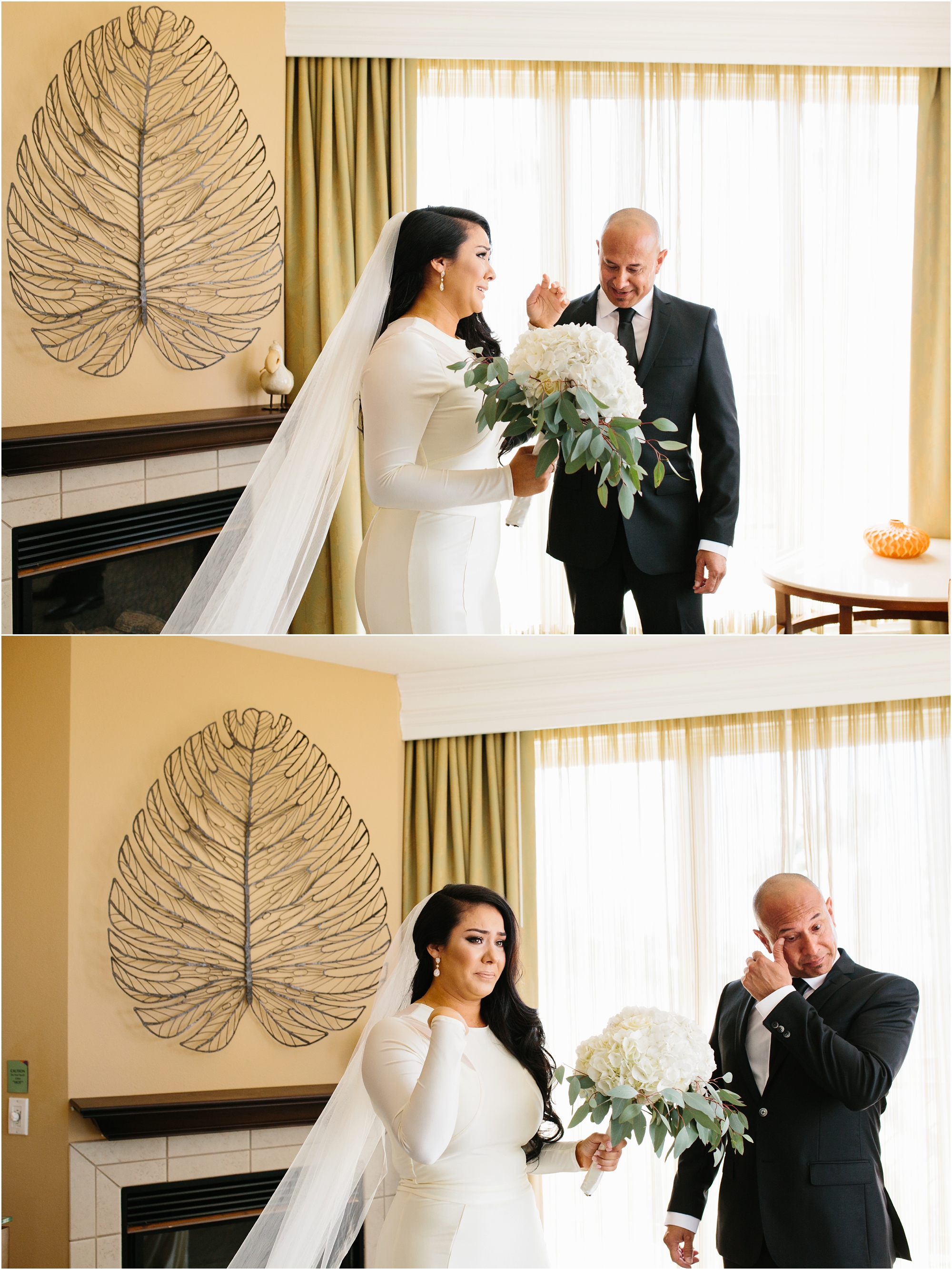 Father & Daughter First Look - https://brittneyhannonphotography.com