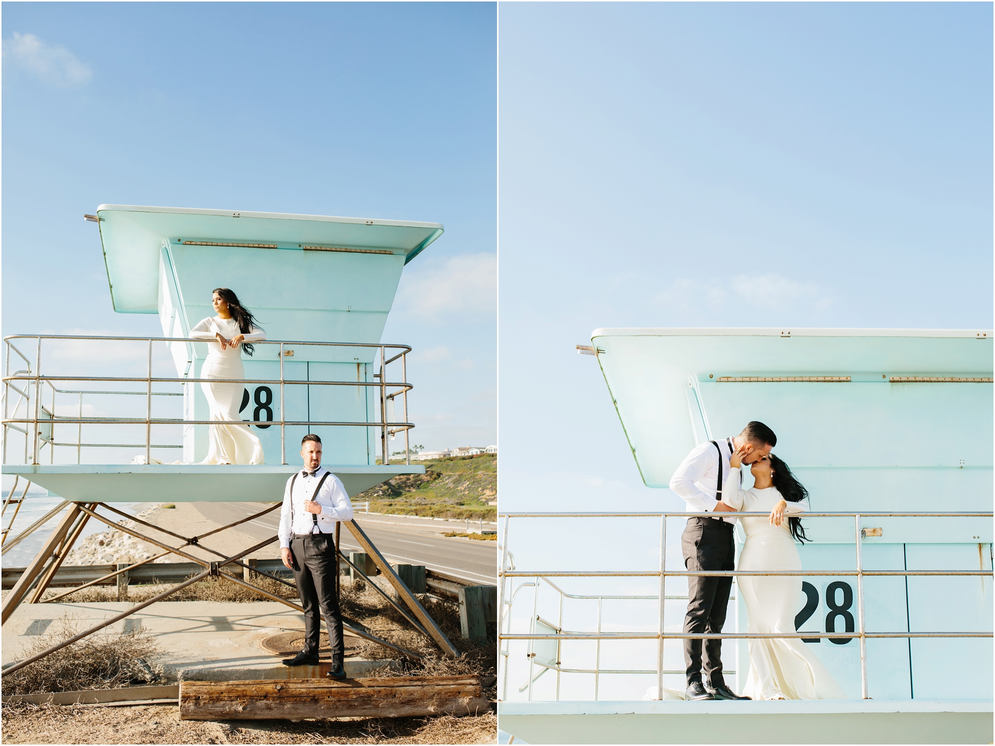 Beach Bride and Groom - https://brittneyhannonphotography.com
