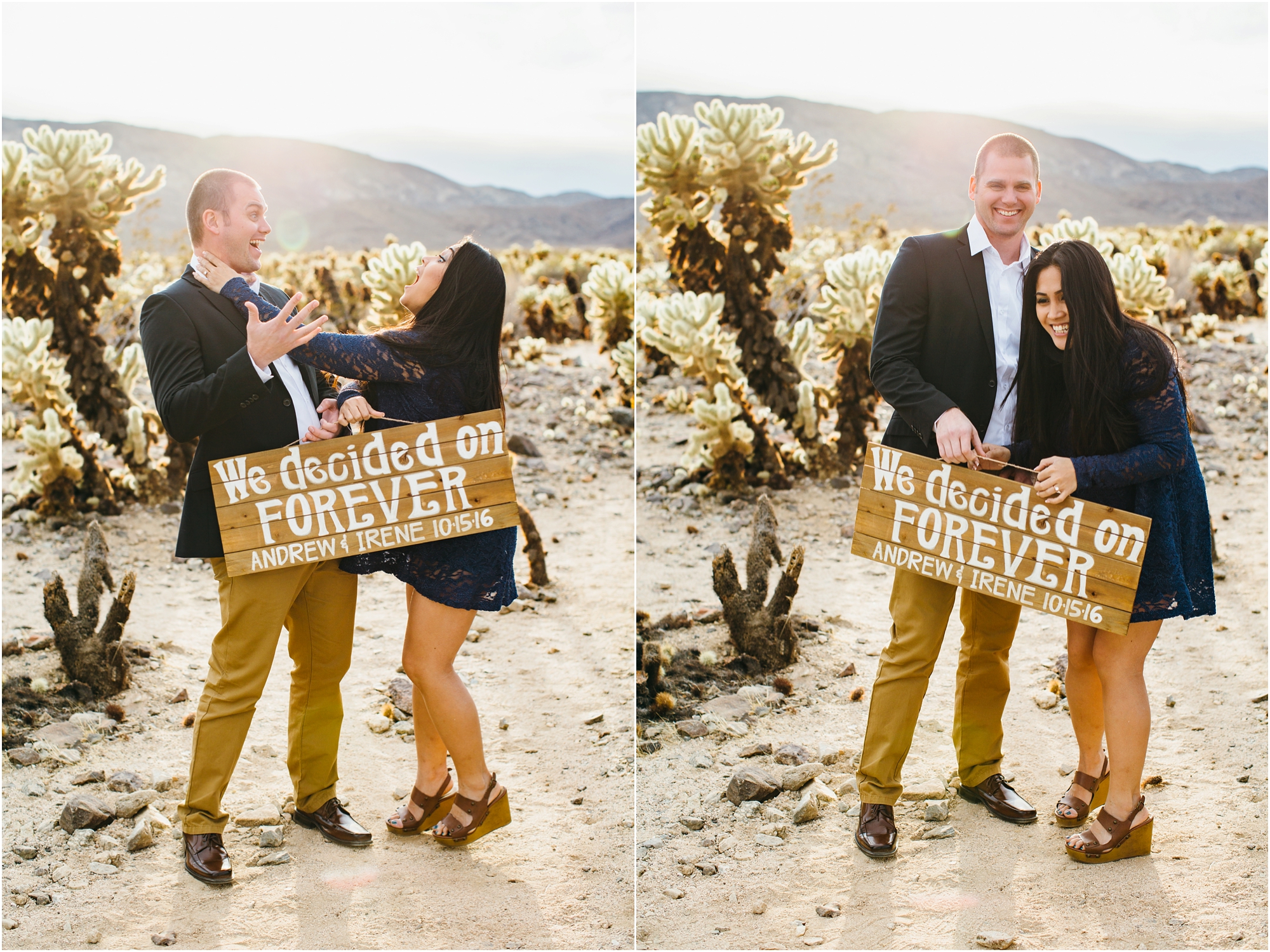 Desert Engagement Session - https://brittneyhannonphotography.com