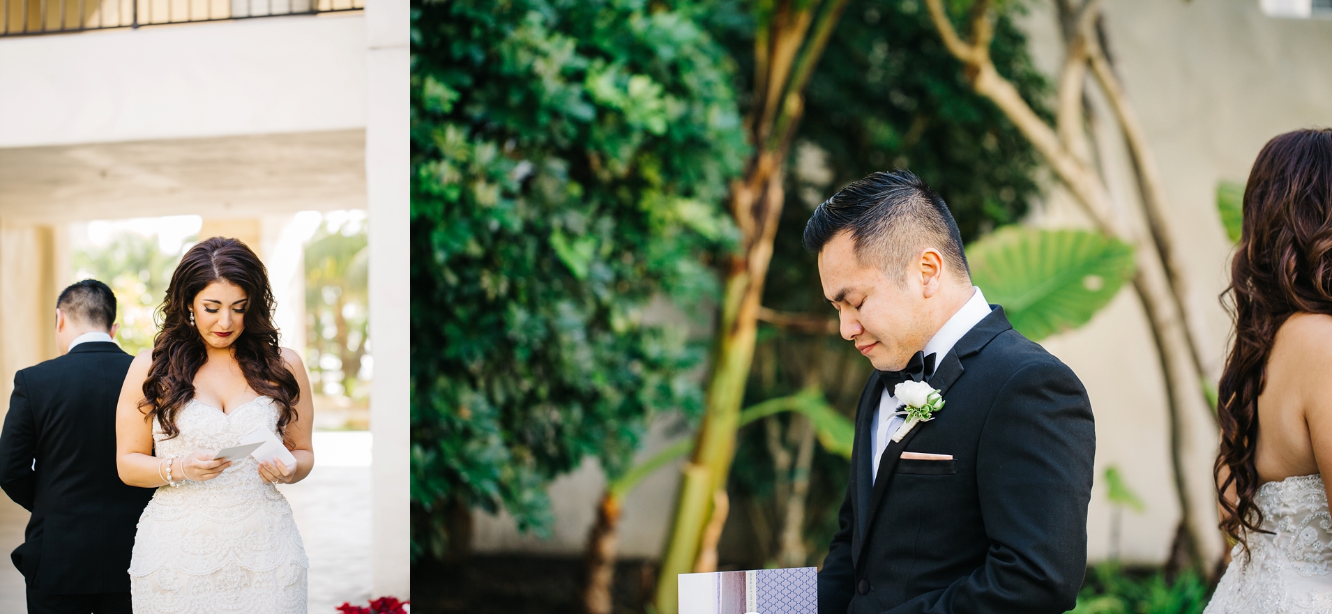 Bride and Groom First Look in Southern California - Brittney Hannon Photography