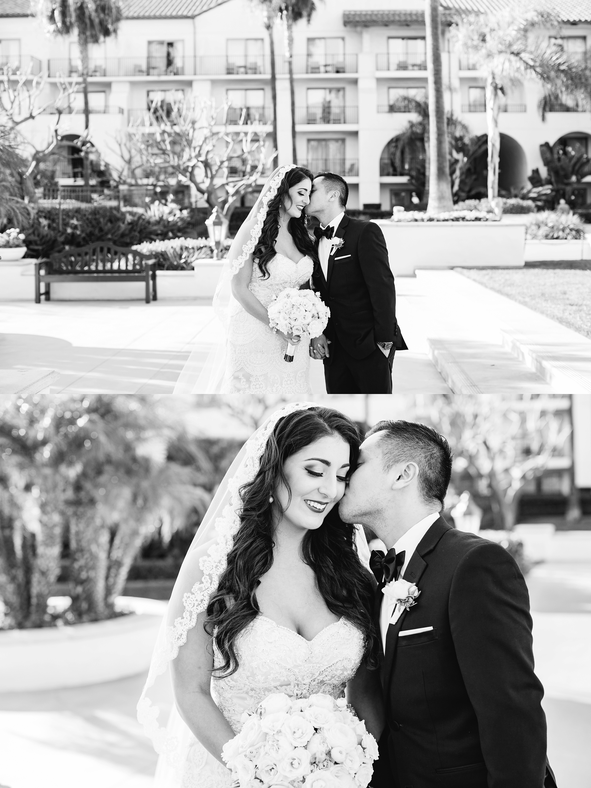 Romantic Bride and Groom Photos - Orange County Wedding Photographer
