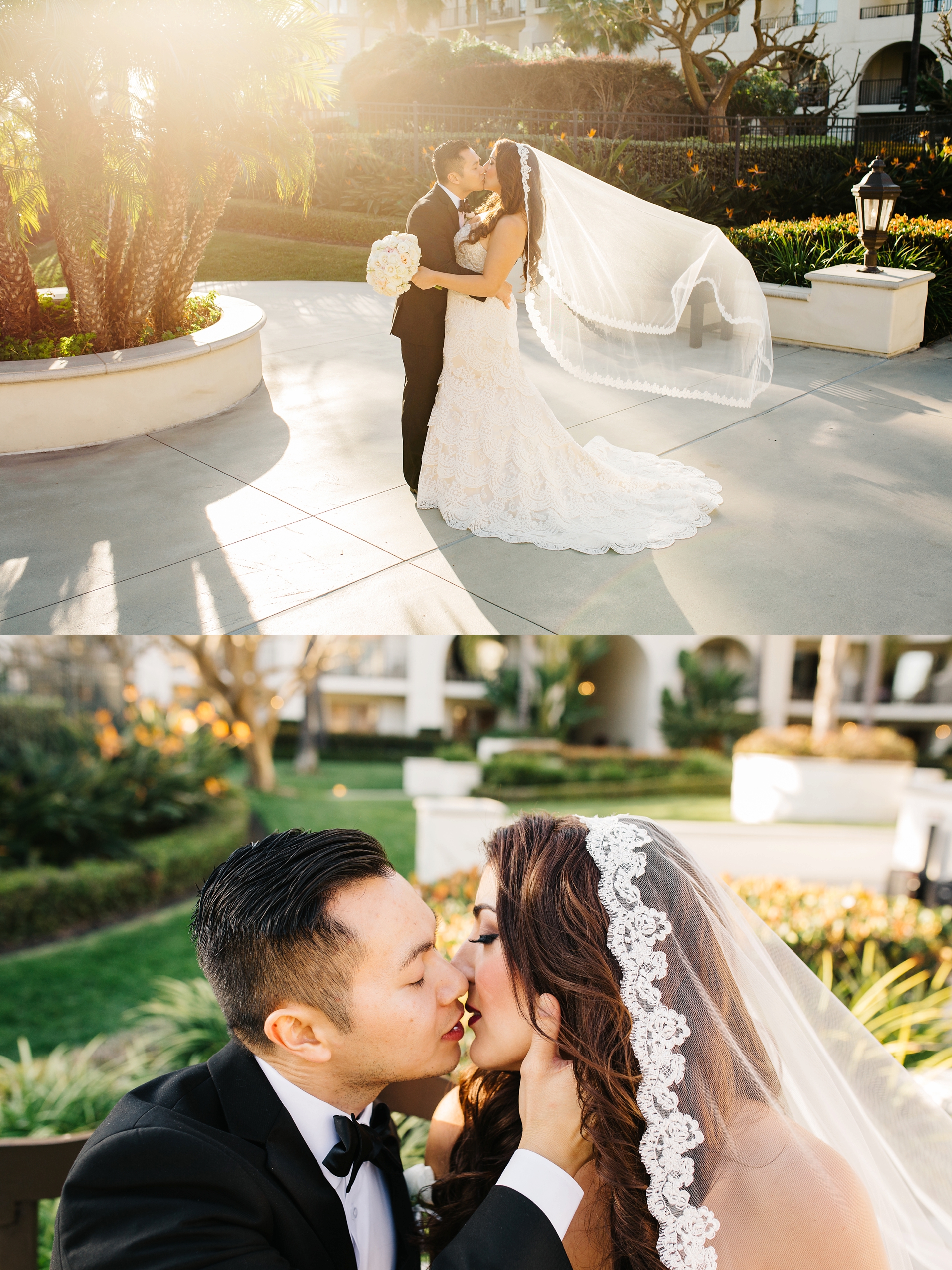 Sunset Bride and Groom Pictures-Huntington Beach Wedding-OC Wedding Photographer