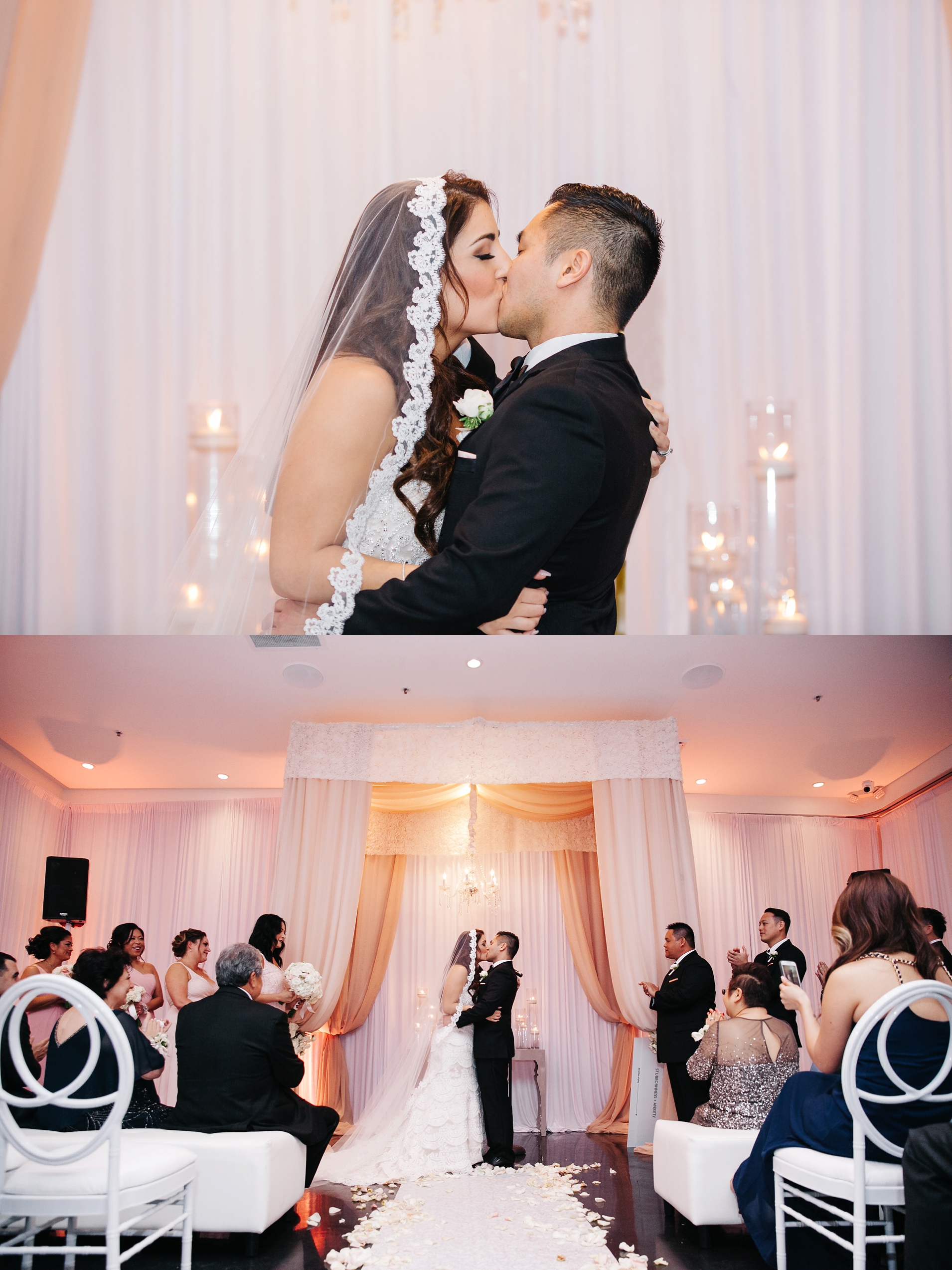 Wedding Ceremony Photos at Venue by Three Petals Wedding by Brittney Hannon Photography