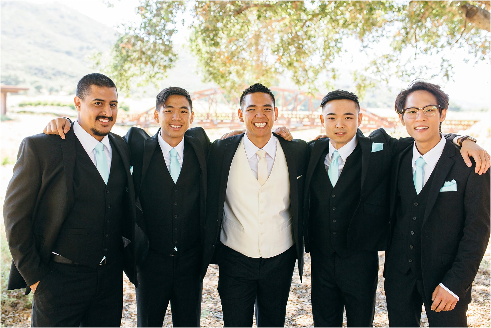 groom and groomsmen photos in southern california