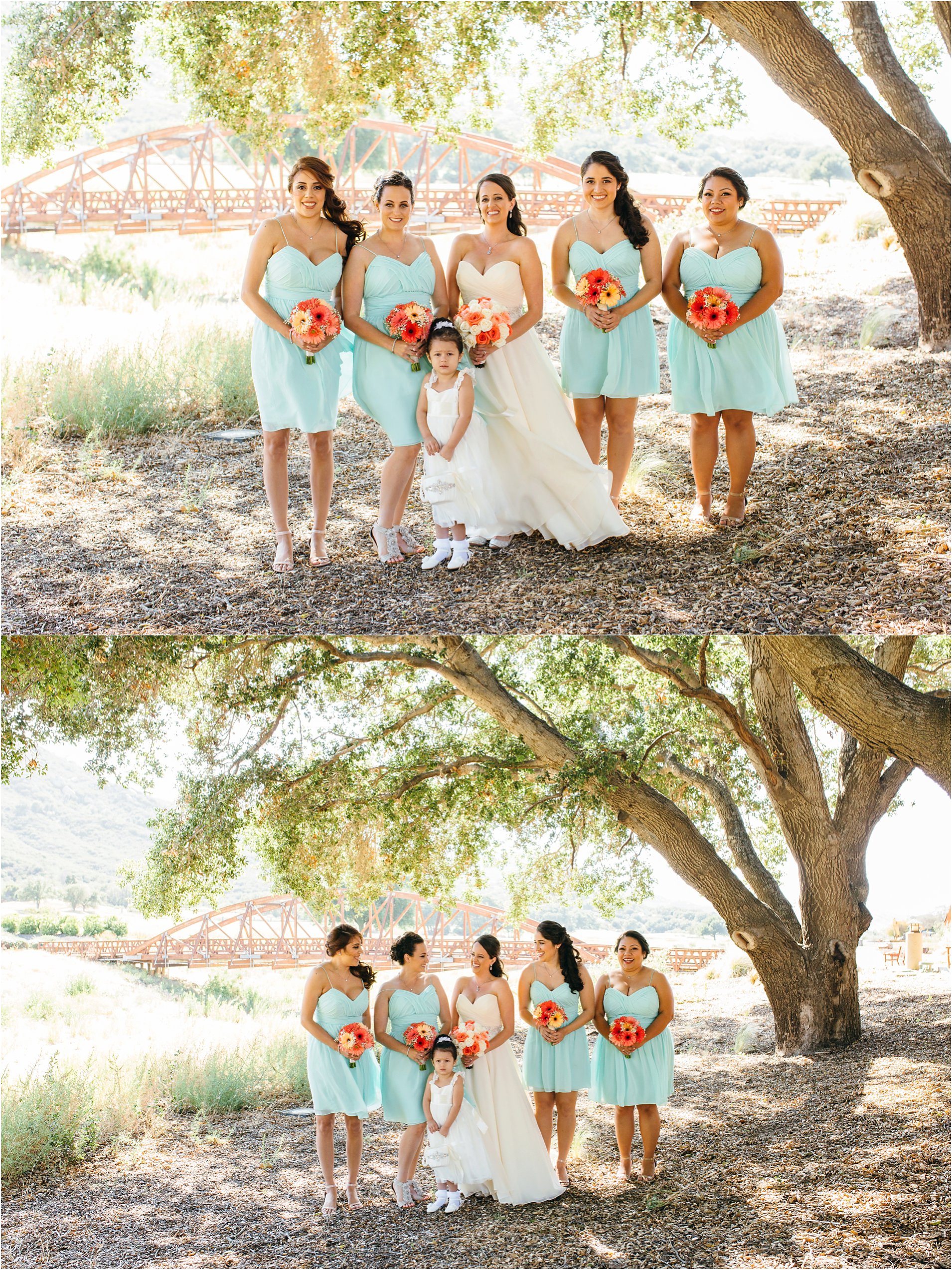 bride and bridesmaids photos in temecula