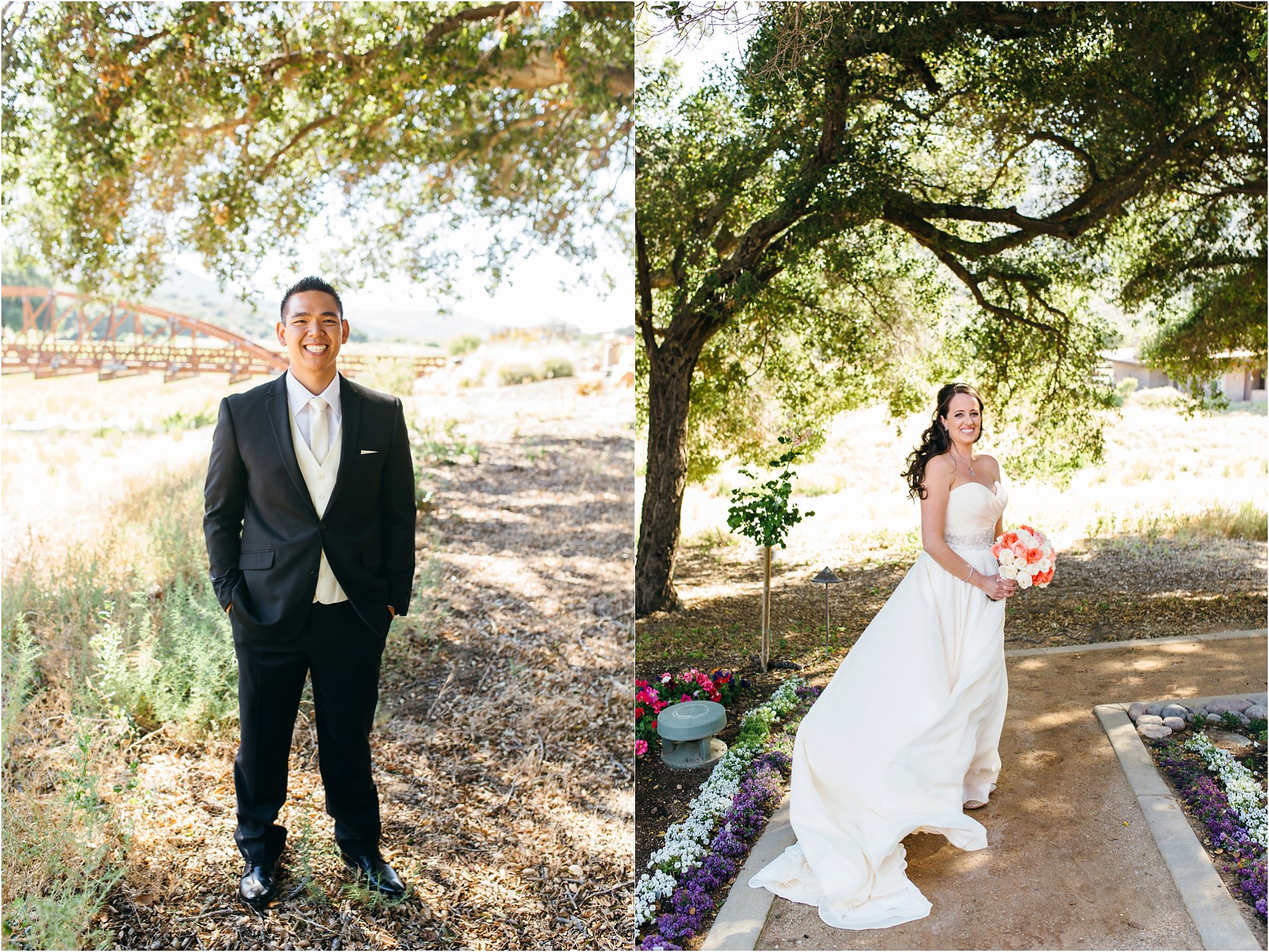 bride and groom photos at journey's end