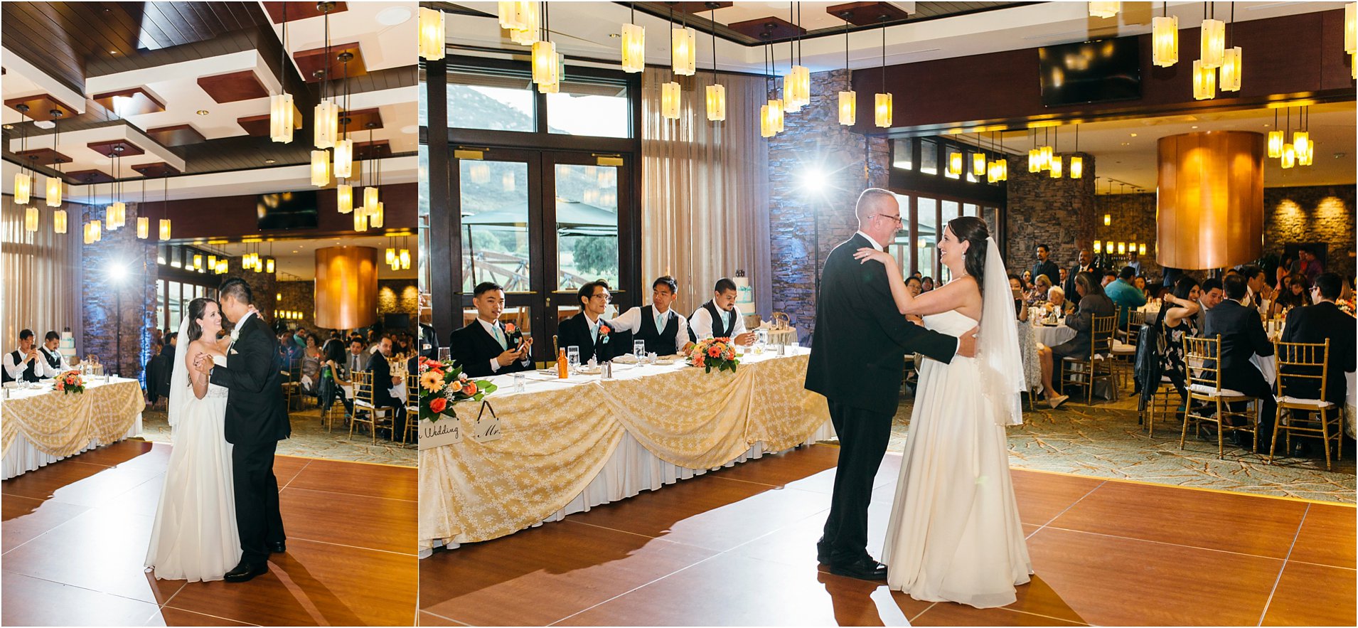 bride dances with her dad