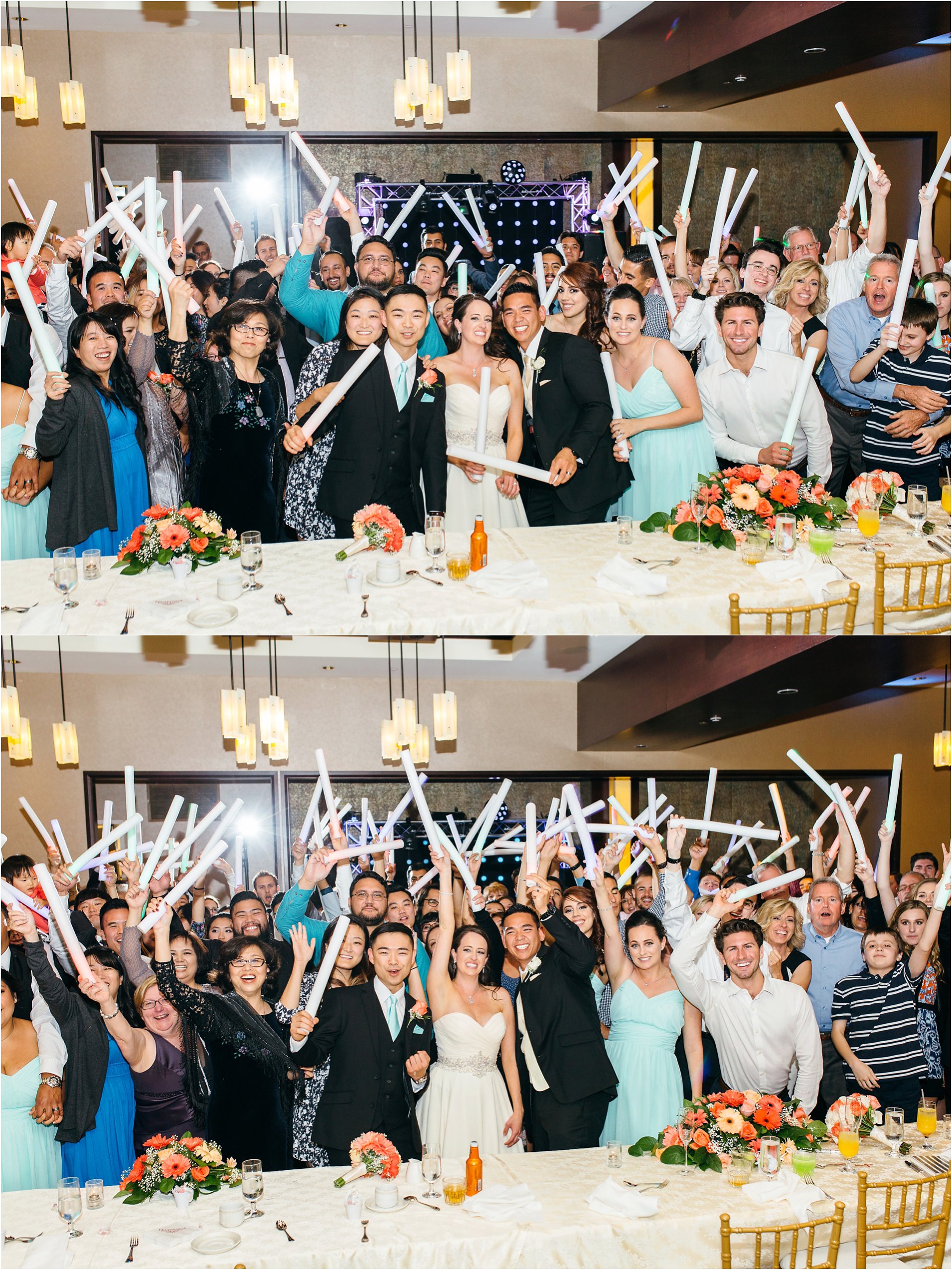 wedding guests during reception at pechanga