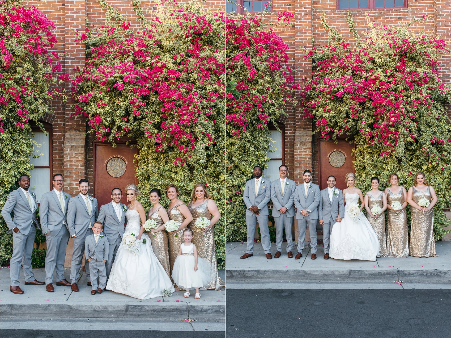 Mitten Building Wedding - Bridal Party Photos