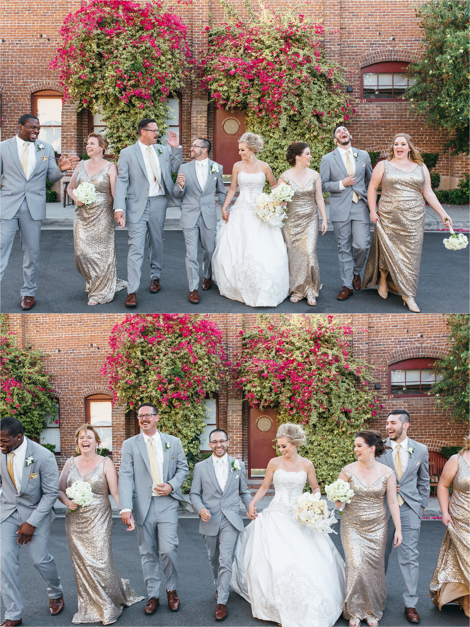 Bridal Party - Mitten Building Wedding - Redlands Wedding Photographer