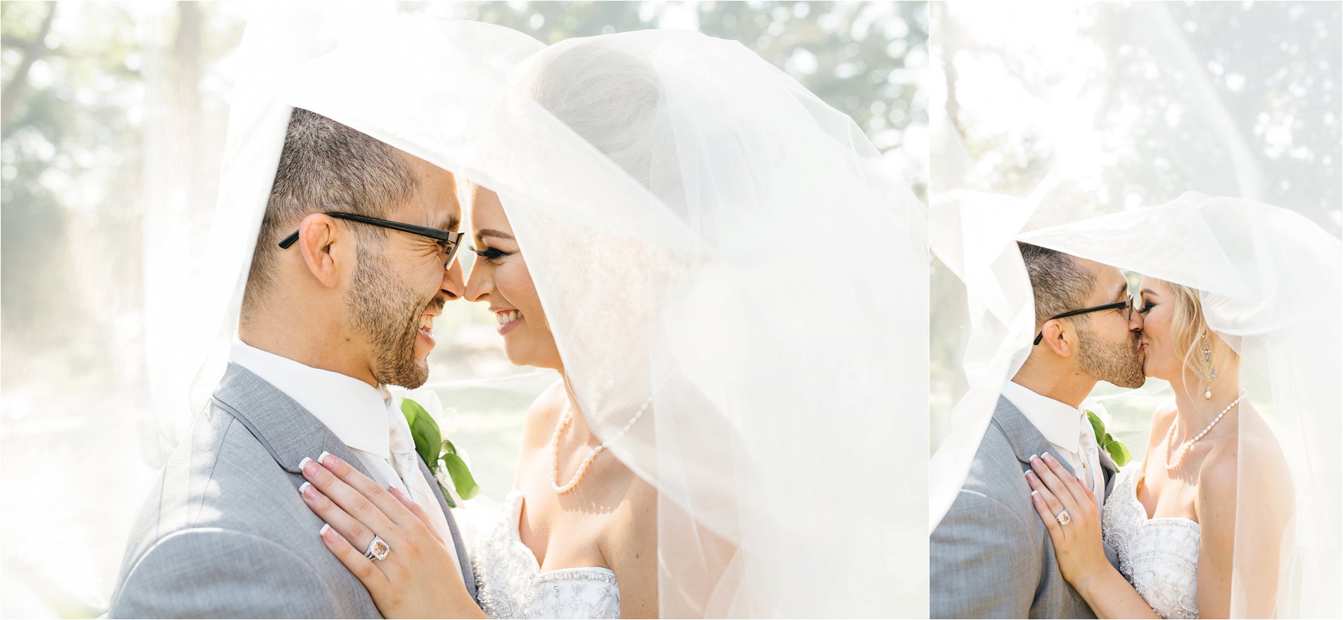 Bride and Groom Veil Photos - Redlands Wedding Photographer