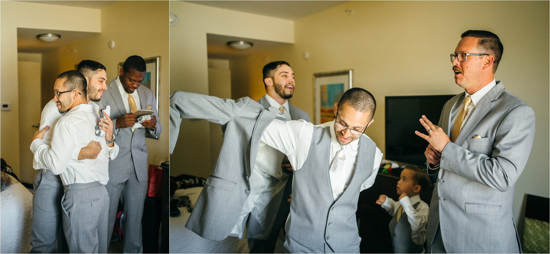 Groom Getting Ready