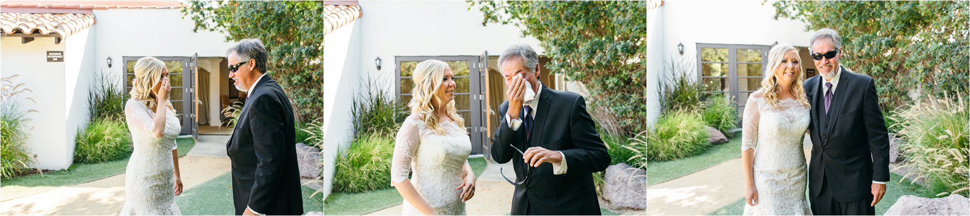 Bride does an emotional First Look with her Father