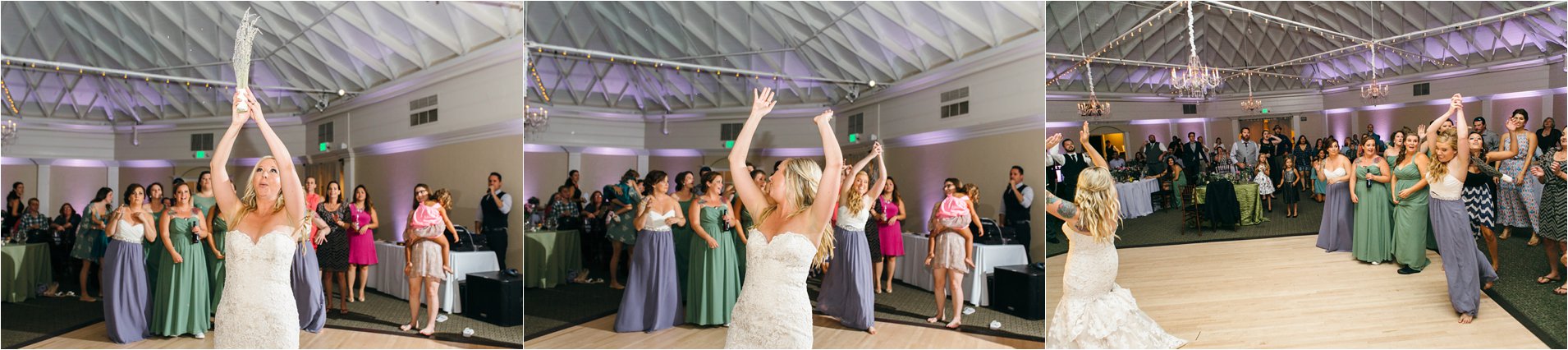 Bride Tossing the Bouquet