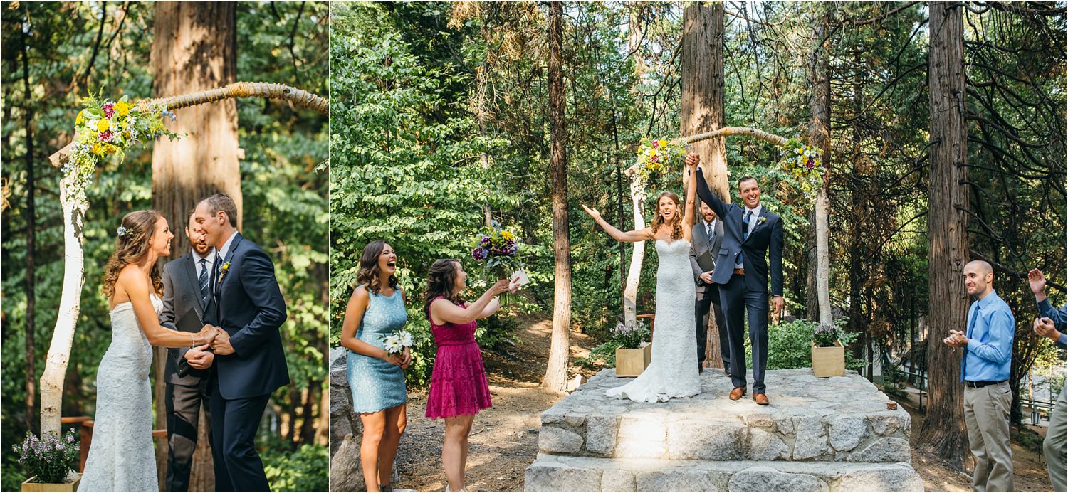 summer camp themed wedding in lake arrowhead, ca - https://brittneyhannonphotography.com