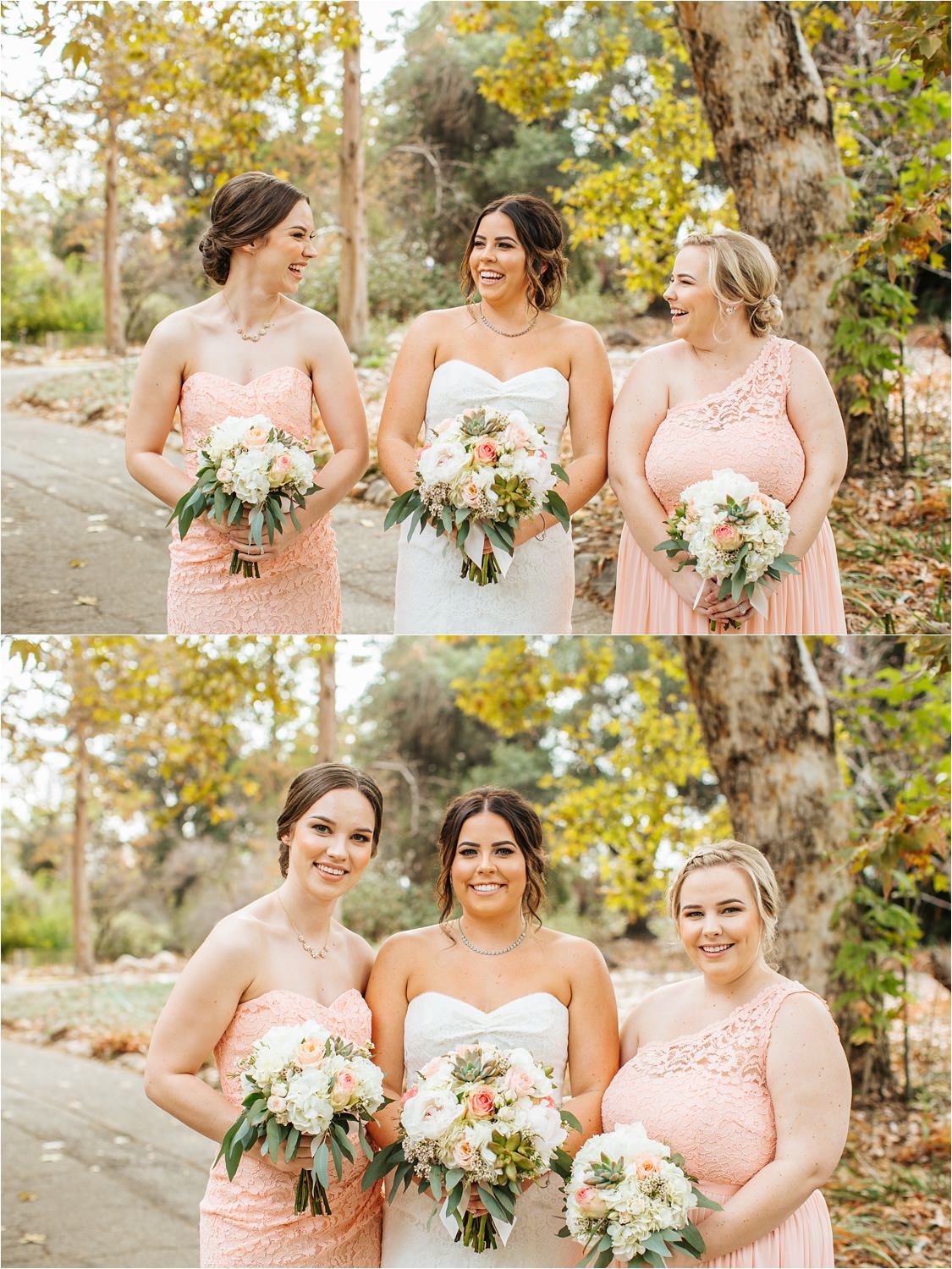 Bride and Bridesmaids - Fall Wedding - Southern California Fall Wedding - http://brittneyhannonphotography.com