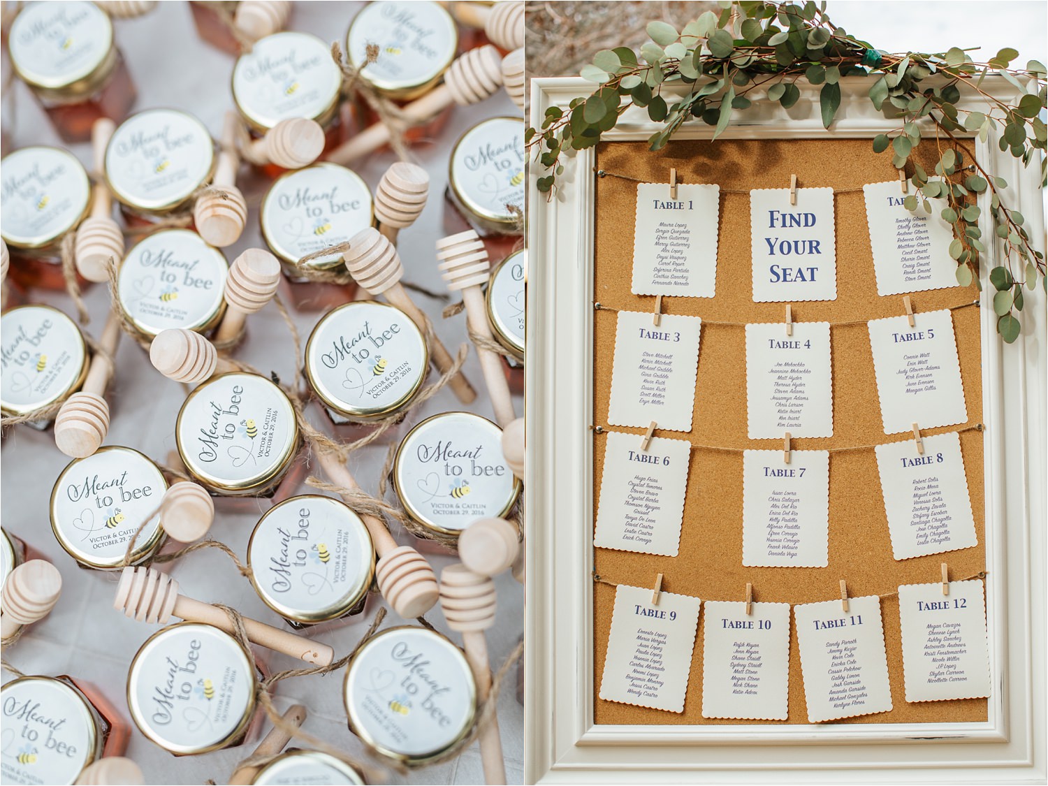 Wedding Seating Charts - http://brittneyhannonphotography.com