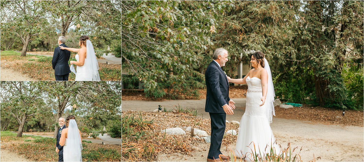 Father and Daughter First Look - Bride and Dad First Look - http://brittneyhannonphotography.com