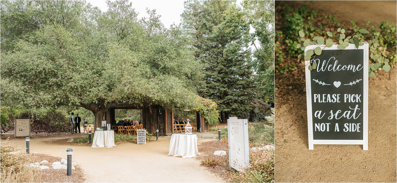 Wedding Ceremony Details - Nature Wedding - Botanic Garden Wedding - http://brittneyhannonphotography.com