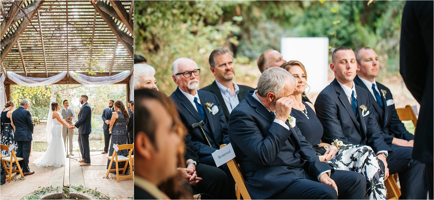 Romantic October Botanic Garden Wedding Ceremony - http://brittneyhannonphotography.com