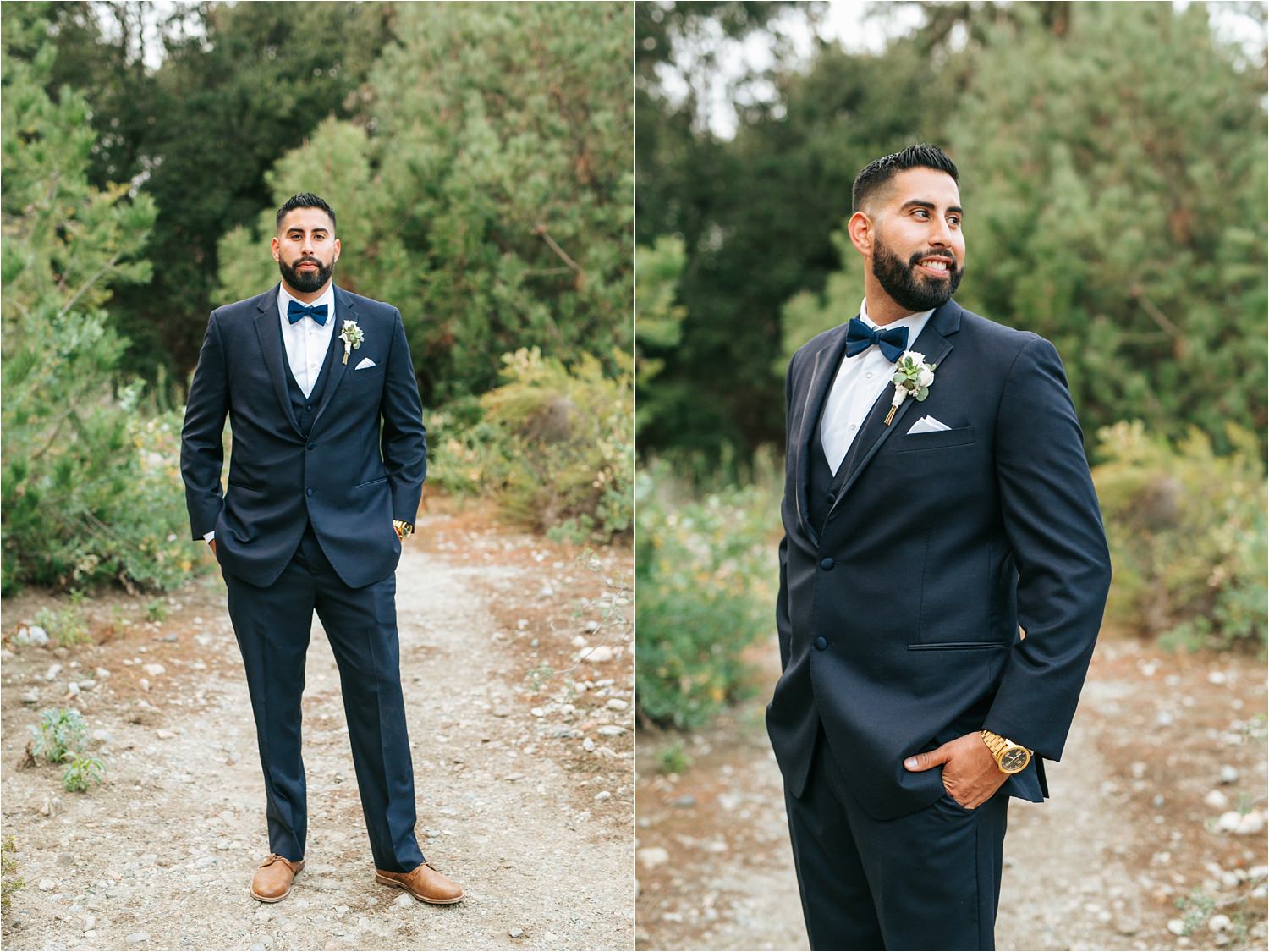 Groom Portraits - Rancho Santa Ana Botanic Gardens Wedding - http://brittneyhannonphotography.com