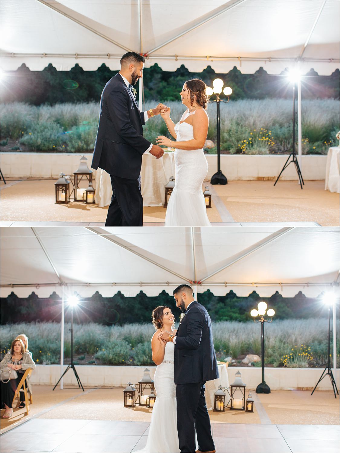 Bride and Groom's first dance during wedding reception - http://brittneyhannonphotography.com