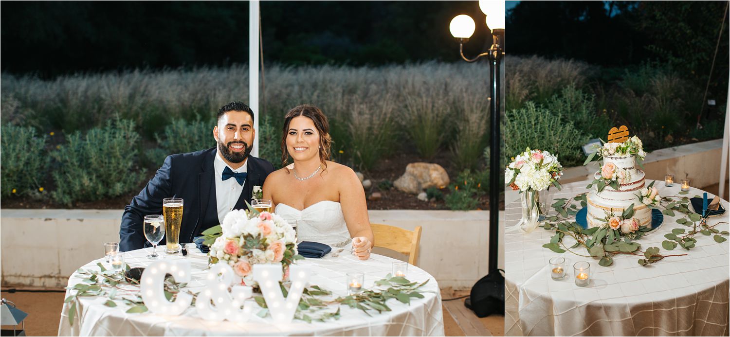 Sweetheart Table and Wedding Cake - http://brittneyhannonphotography.com