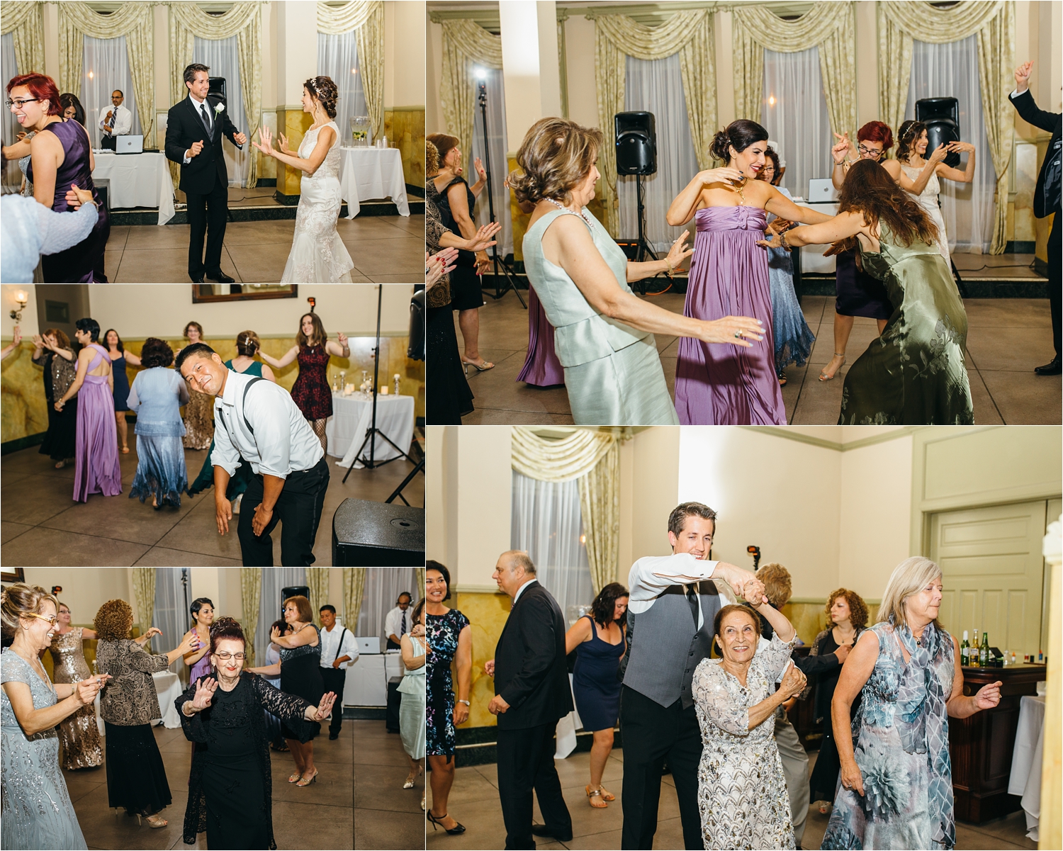 bride and groom share a first dance