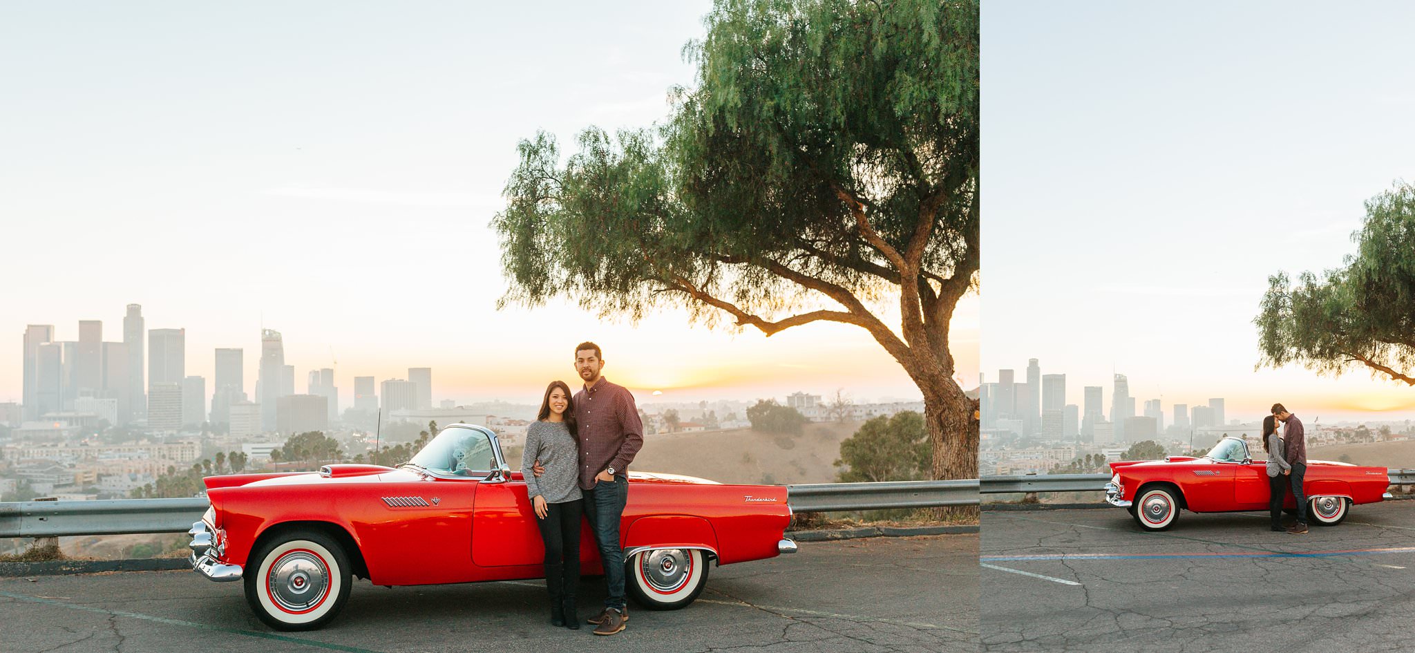 LA Skyline - Los Angeles Engagement Photographer - http://brittneyhannonphotography.com