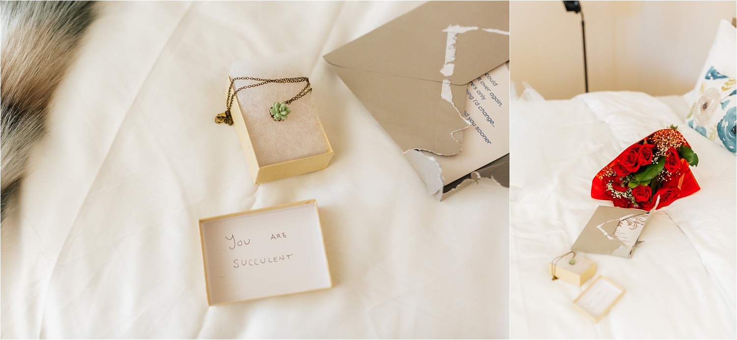 Groom's gift for his bride - https://brittneyhannonphotography.com