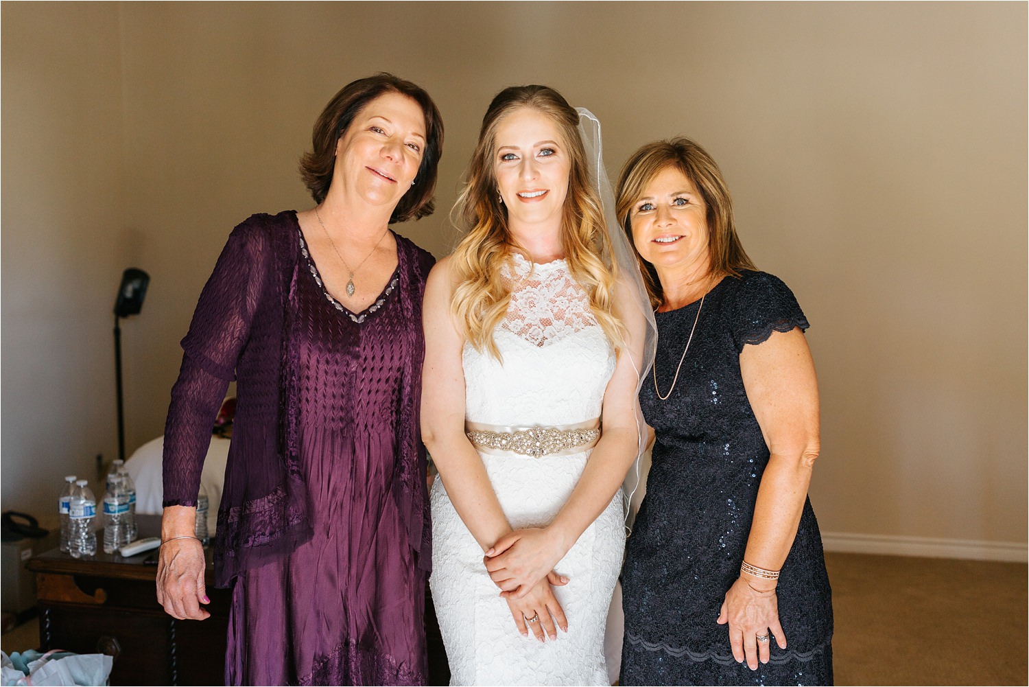 Bride with Mother and Mother in law - https://brittneyhannonphotography.com