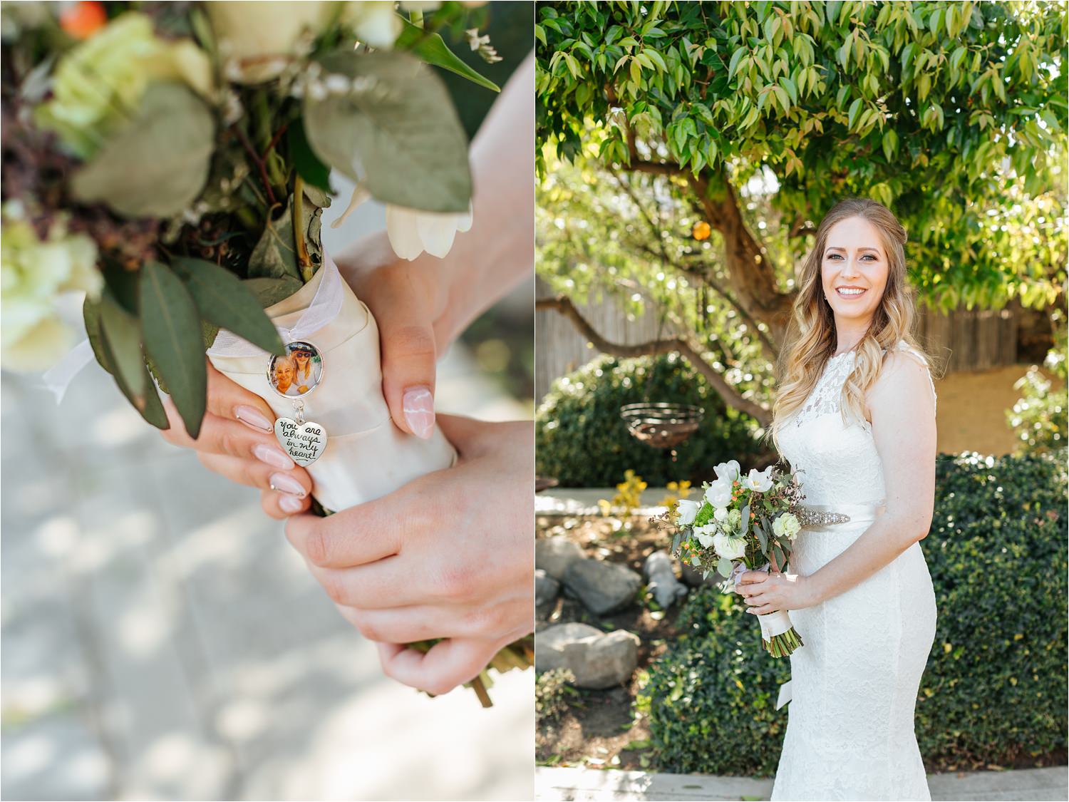 Bride with her bouquet - https://brittneyhannonphotography.com