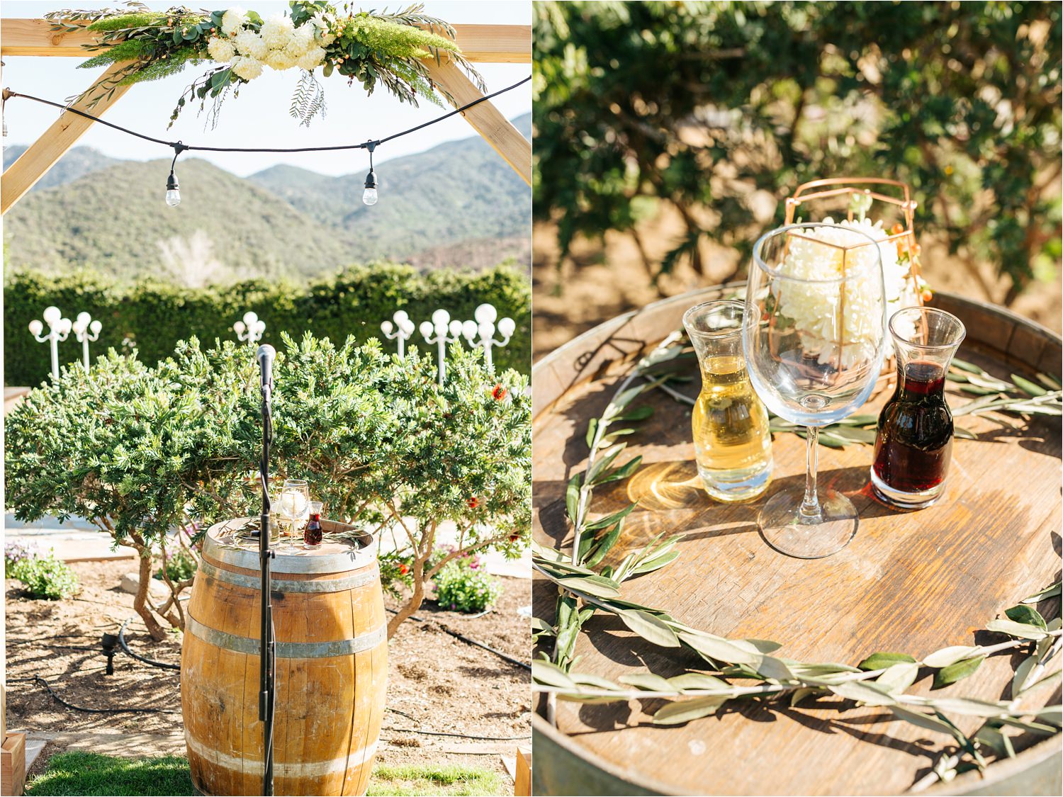 Dreamy backyard wedding details - Ceremony decor - DIY wedding in California - https://brittneyhannonphotography.com