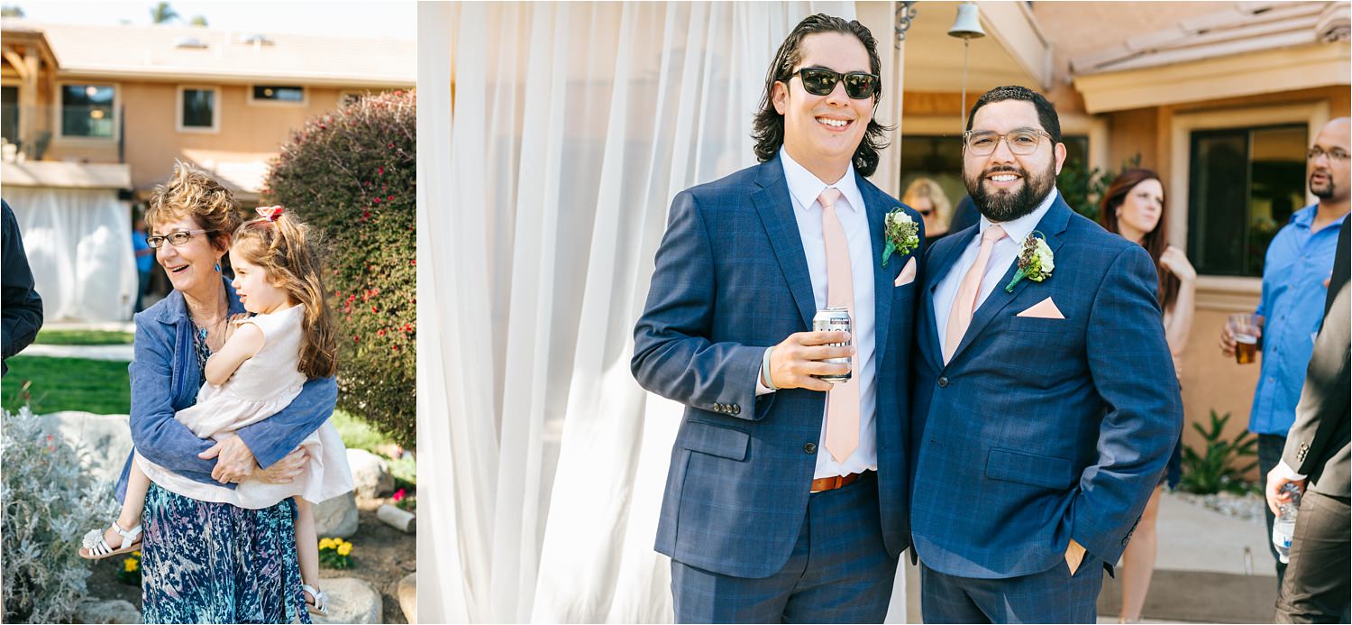 Wedding guests - backyard wedding details - DIY wedding in California - https://brittneyhannonphotography.com