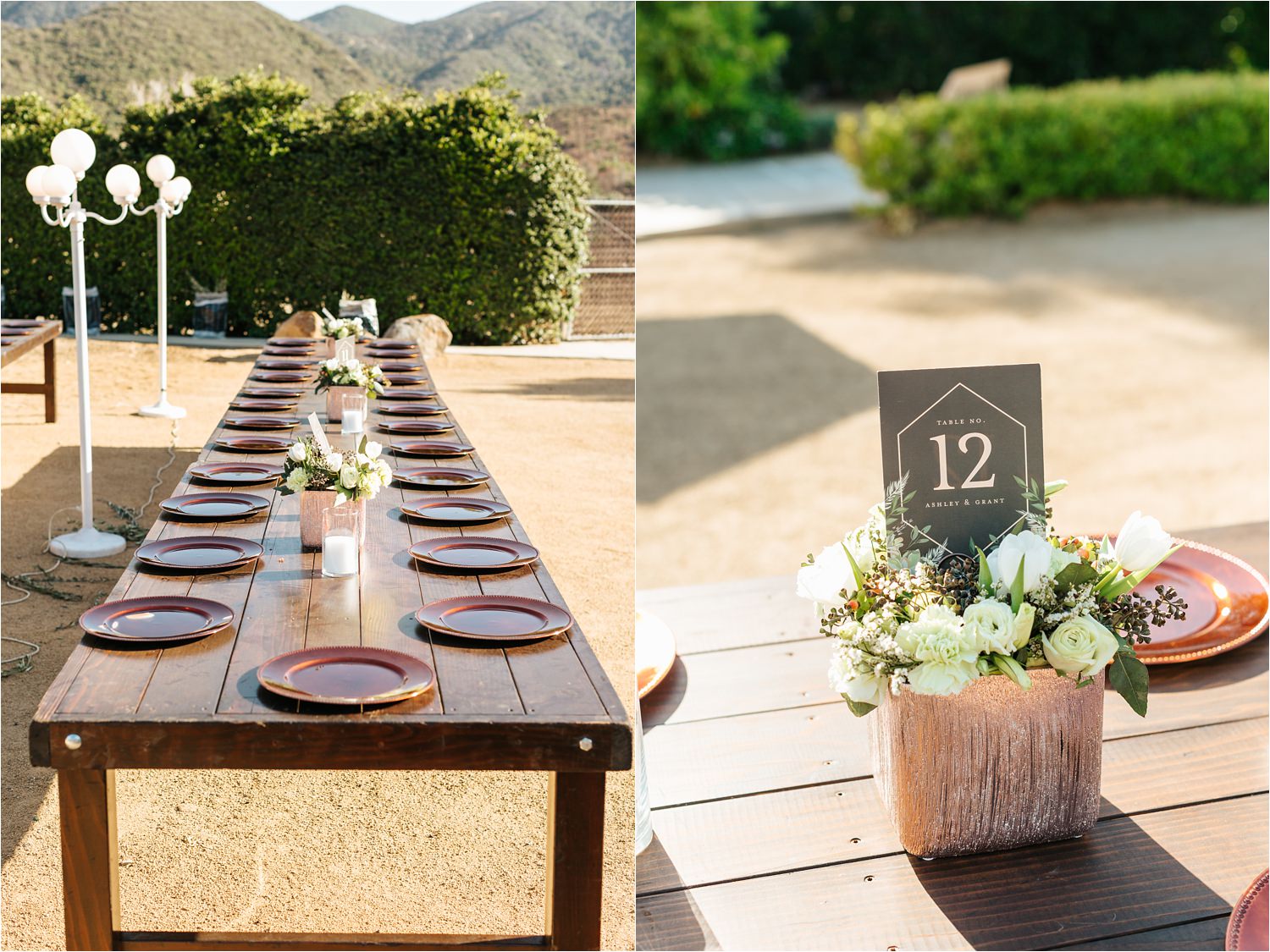 Reception details - backyard wedding details - DIY wedding in California - https://brittneyhannonphotography.com