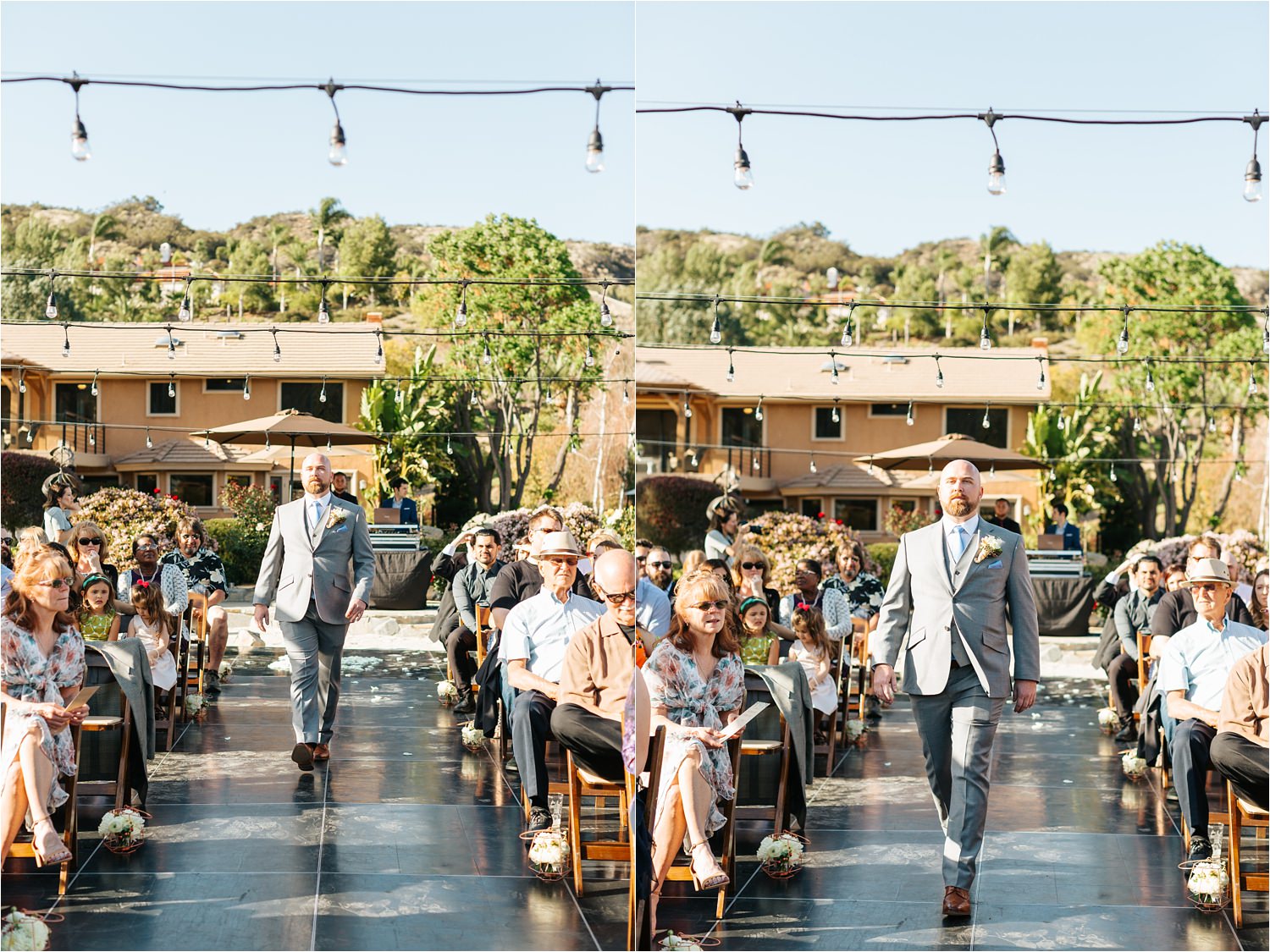 Backyard Wedding Ceremony - https://brittneyhannonphotography.com