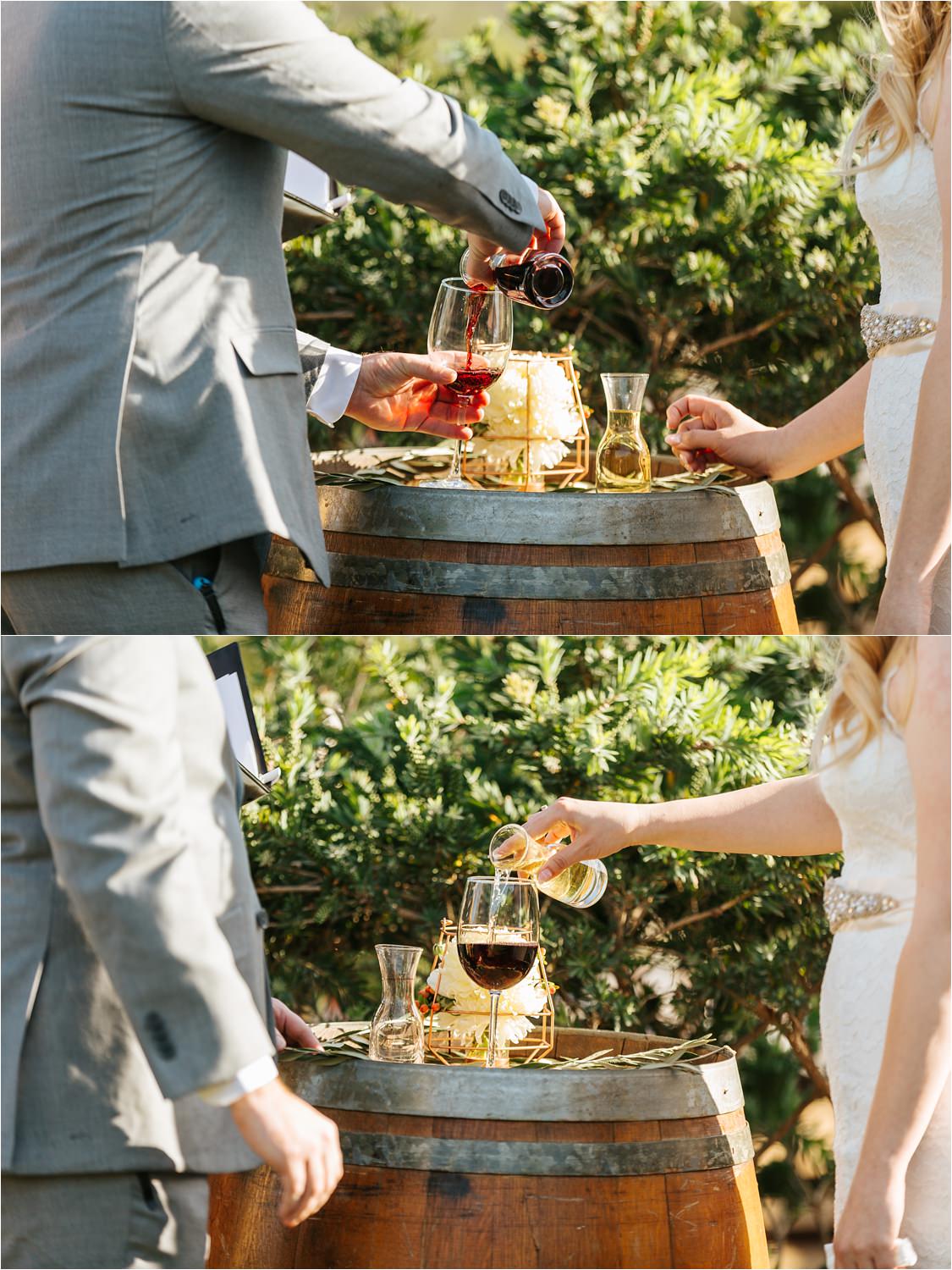 Wine Ceremony in San Diego County - https://brittneyhannonphotography.com