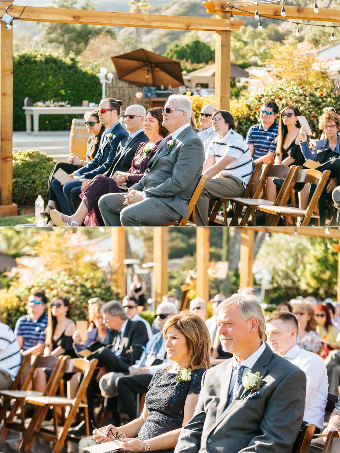 Parents of the Bride and Groom during the Wedding Ceremony - https://brittneyhannonphotography.com