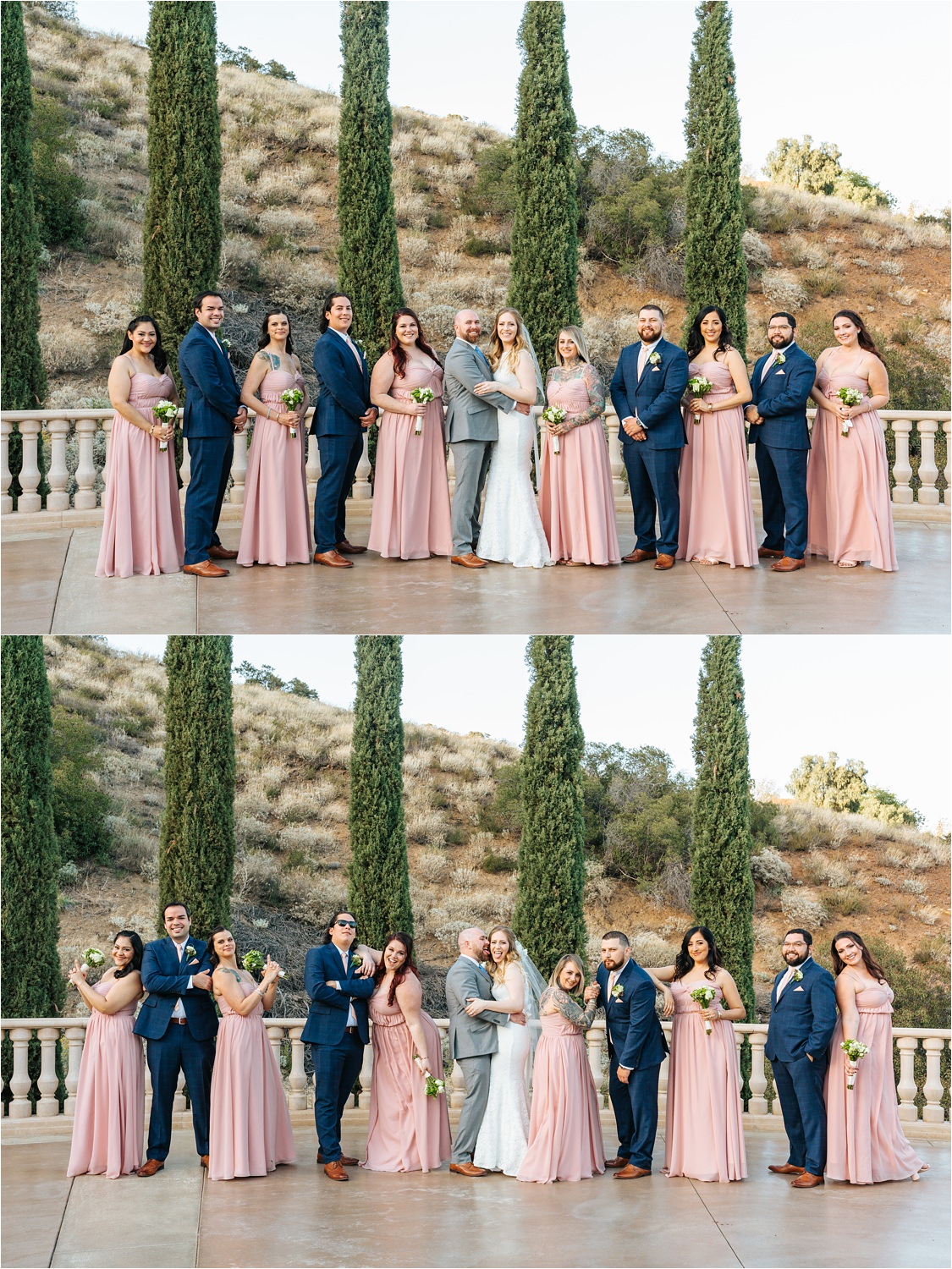 Wedding Party Photos - Bridesmaids and Groomsmen with the Bride and Groom - https://brittneyhannonphotography.com