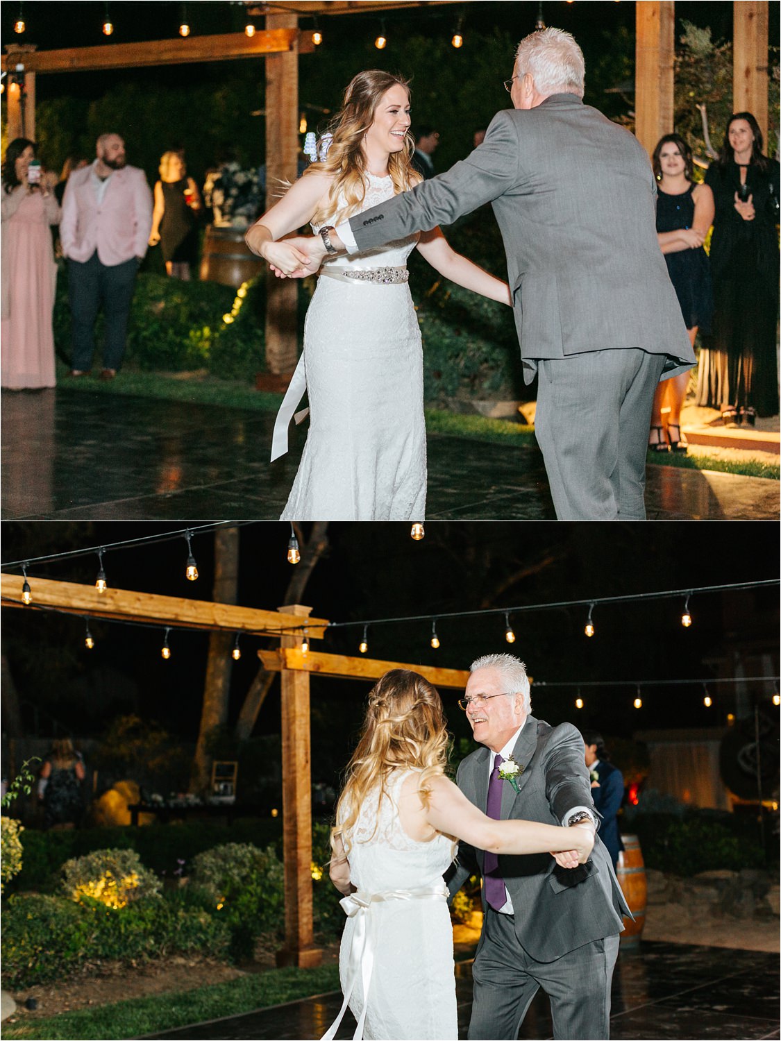 Bride dances with her dad - https://brittneyhannonphotography.com