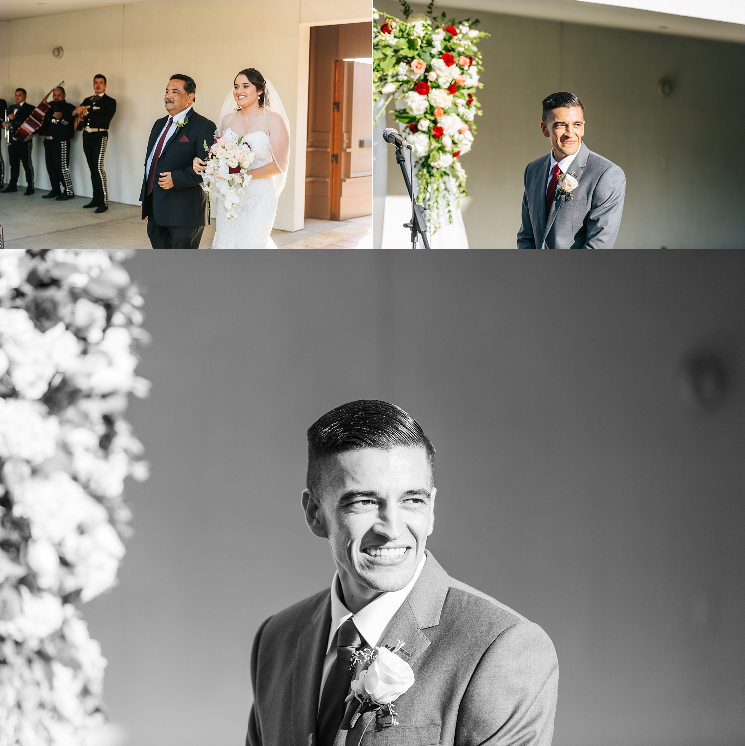 Groom sees bride for the first time - https://brittneyhannonphotography.com