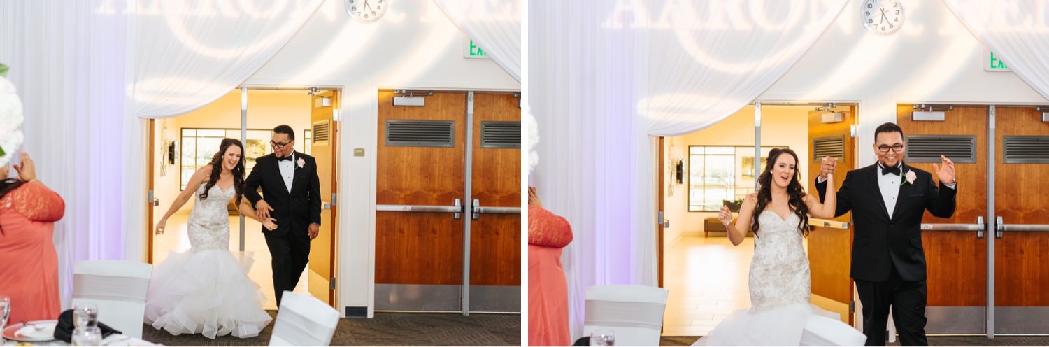 Bride and Groom Grand Entrance - https://brittneyhannonphotography.com