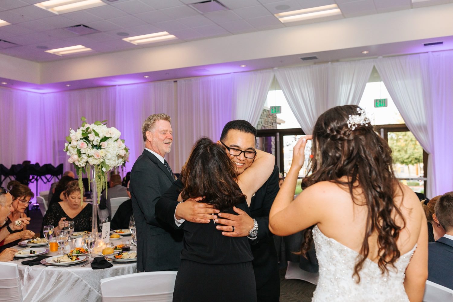 Wedding Reception at Chino Hills Community Center - Chino Hills Wedding Photographer - https://brittneyhannonphotography.com