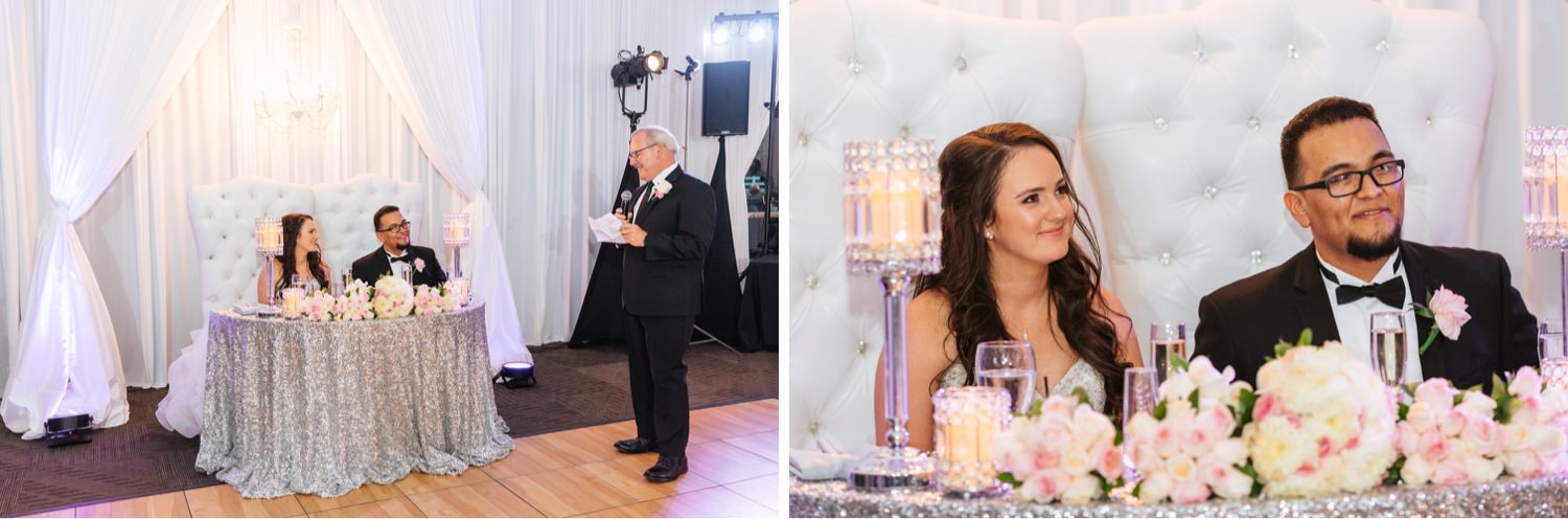 Wedding Reception at Chino Hills Community Center - Chino Hills Wedding Photographer - https://brittneyhannonphotography.com