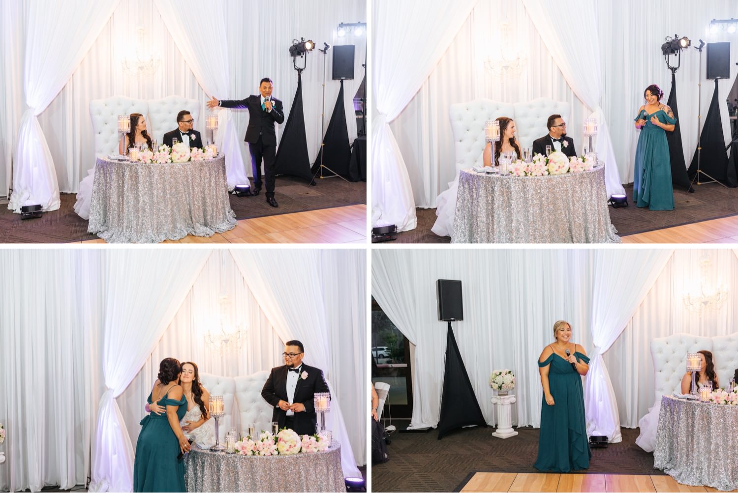 Wedding Toasts - Wedding Reception at Chino Hills Community Center - Chino Hills Wedding Photographer - https://brittneyhannonphotography.com