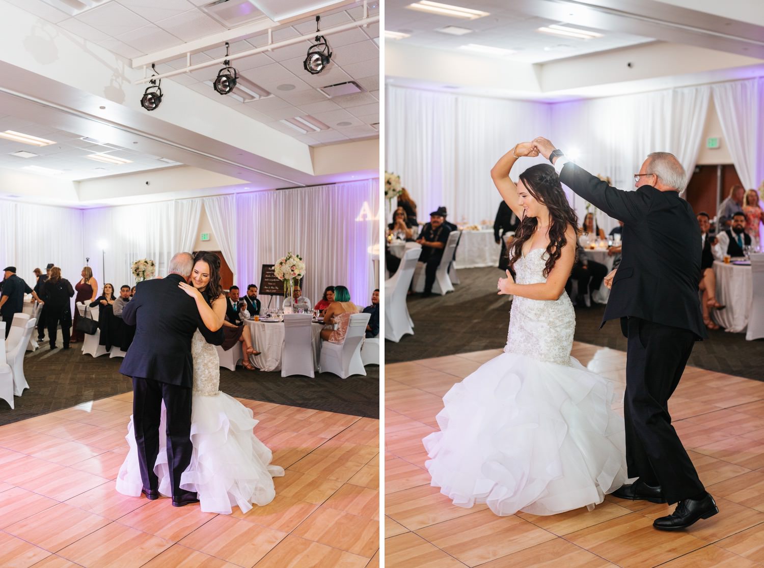 Bride dances with her father - https://brittneyhannonphotography.com