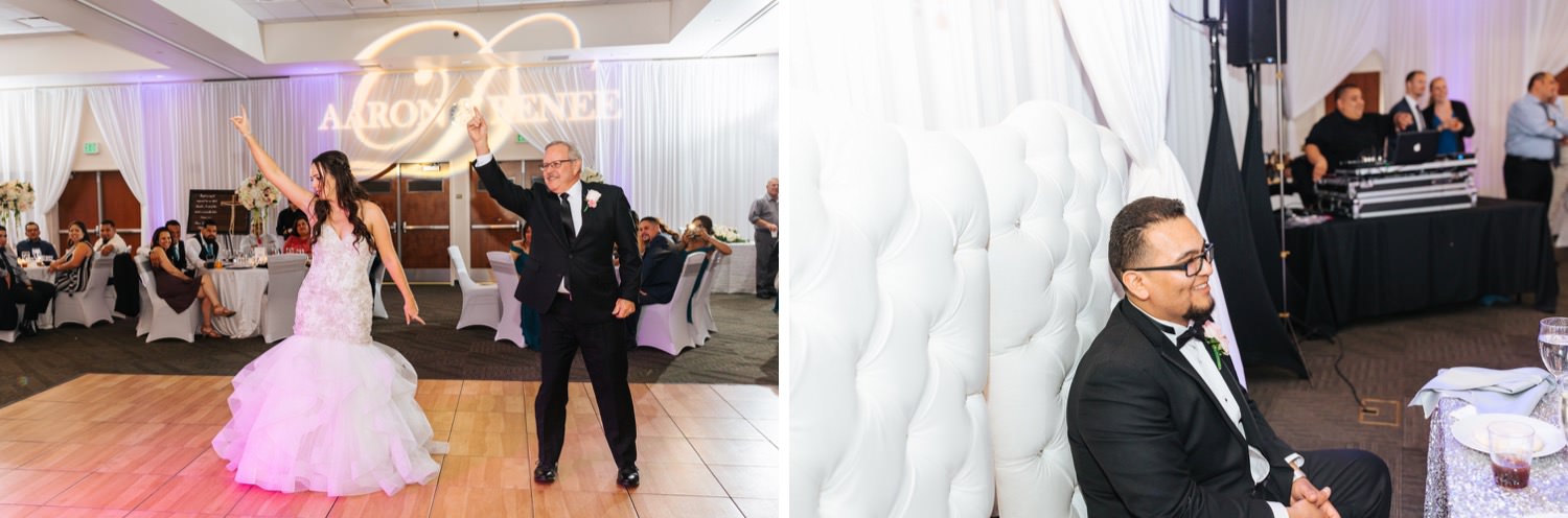 Surprise Dance between Bride and her dad - https://brittneyhannonphotography.com