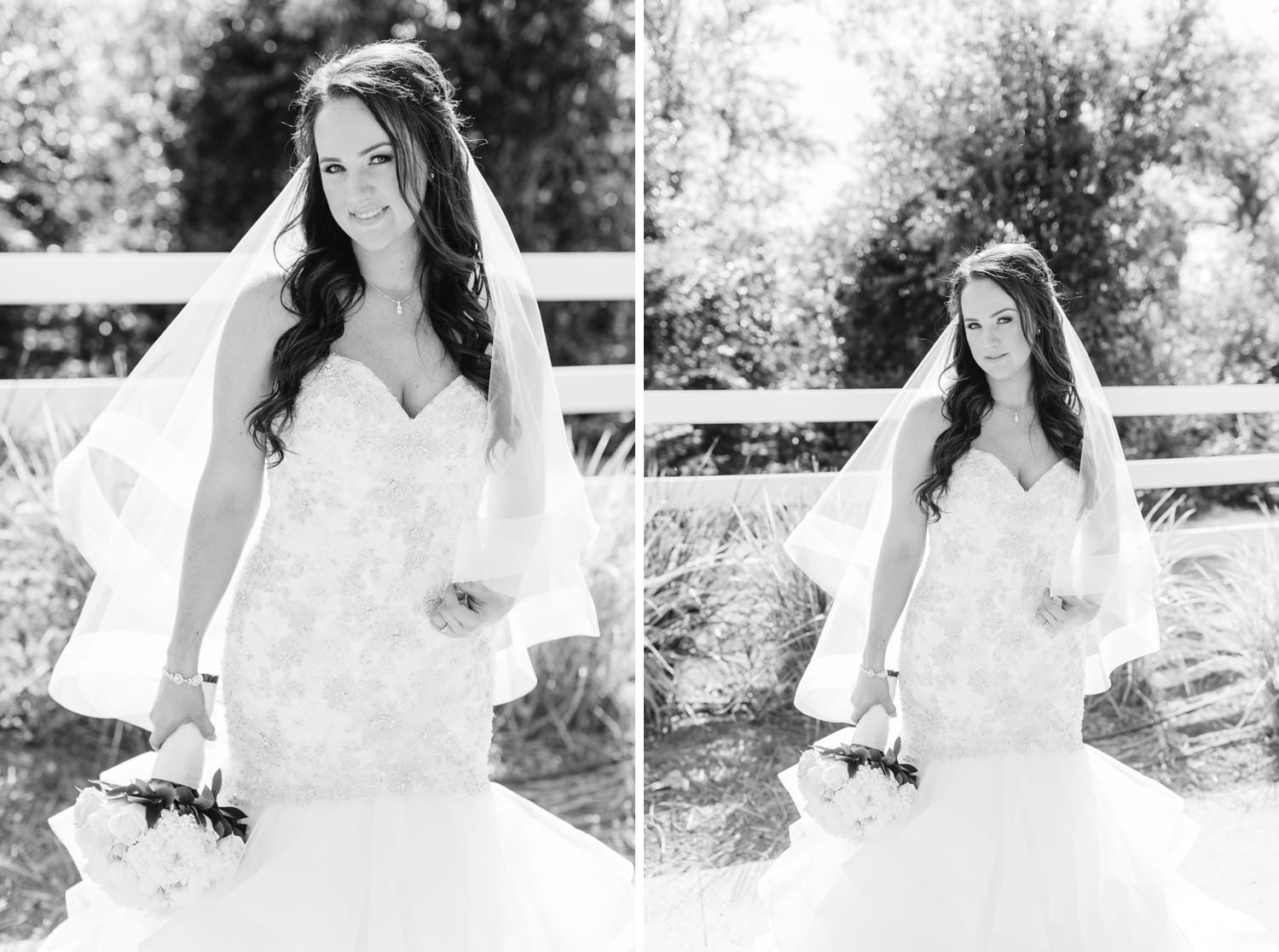 Black and White Bride Photos - https://brittneyhannonphotography.com