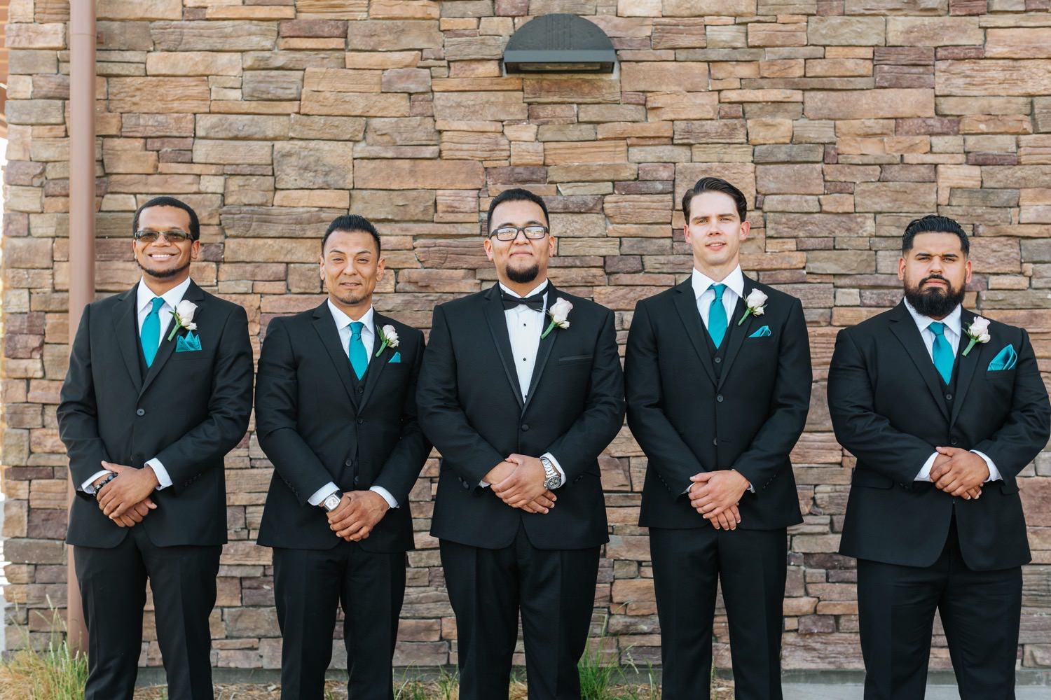 Groom and Groomsmen - Chino Hills Wedding - https://brittneyhannonphotography.com