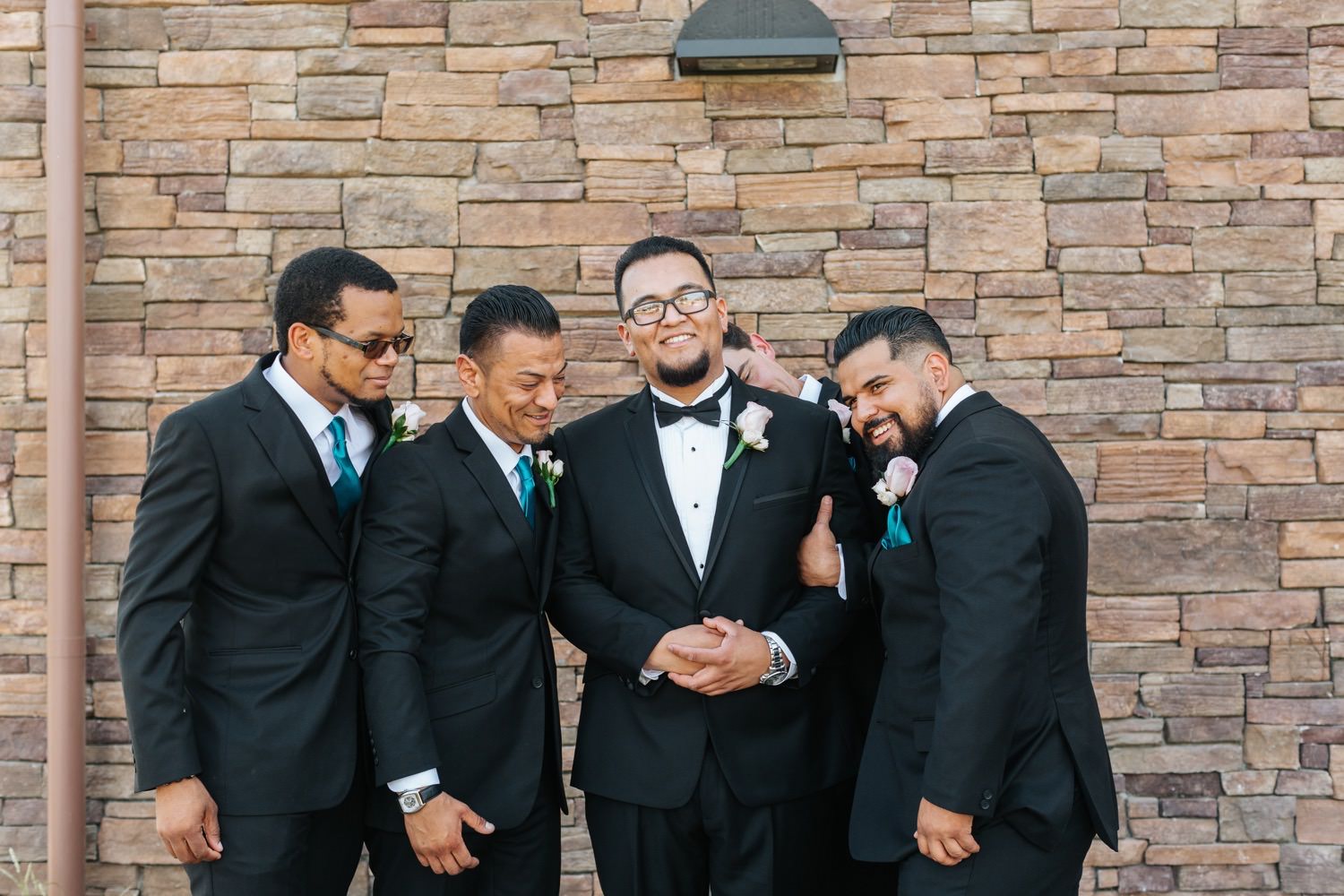 Groom and Groomsmen - Chino Hills Wedding - https://brittneyhannonphotography.com